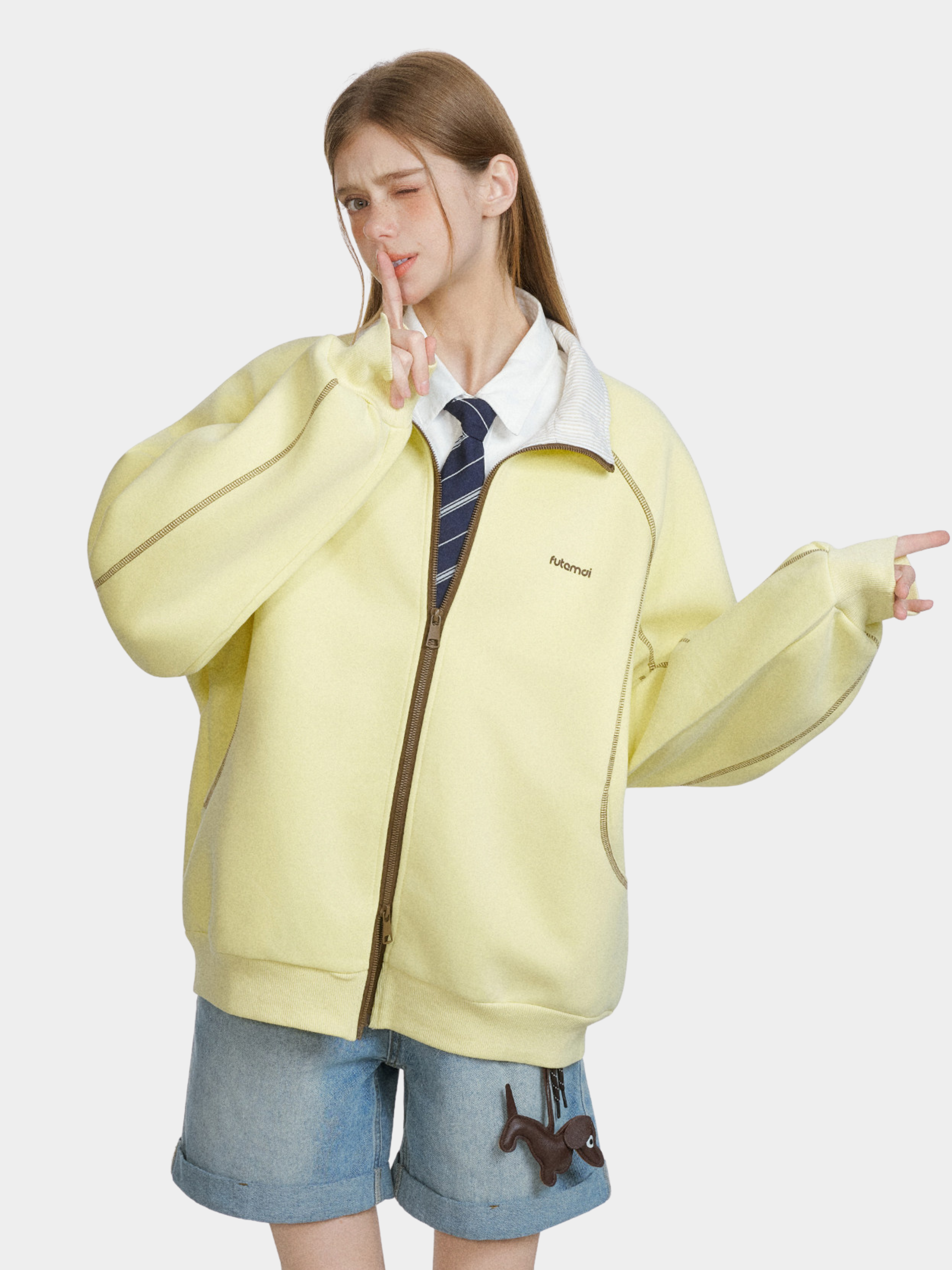 Cragzone - Women's Cotton-Blend Zip-Up Stand-Collar Jacket –