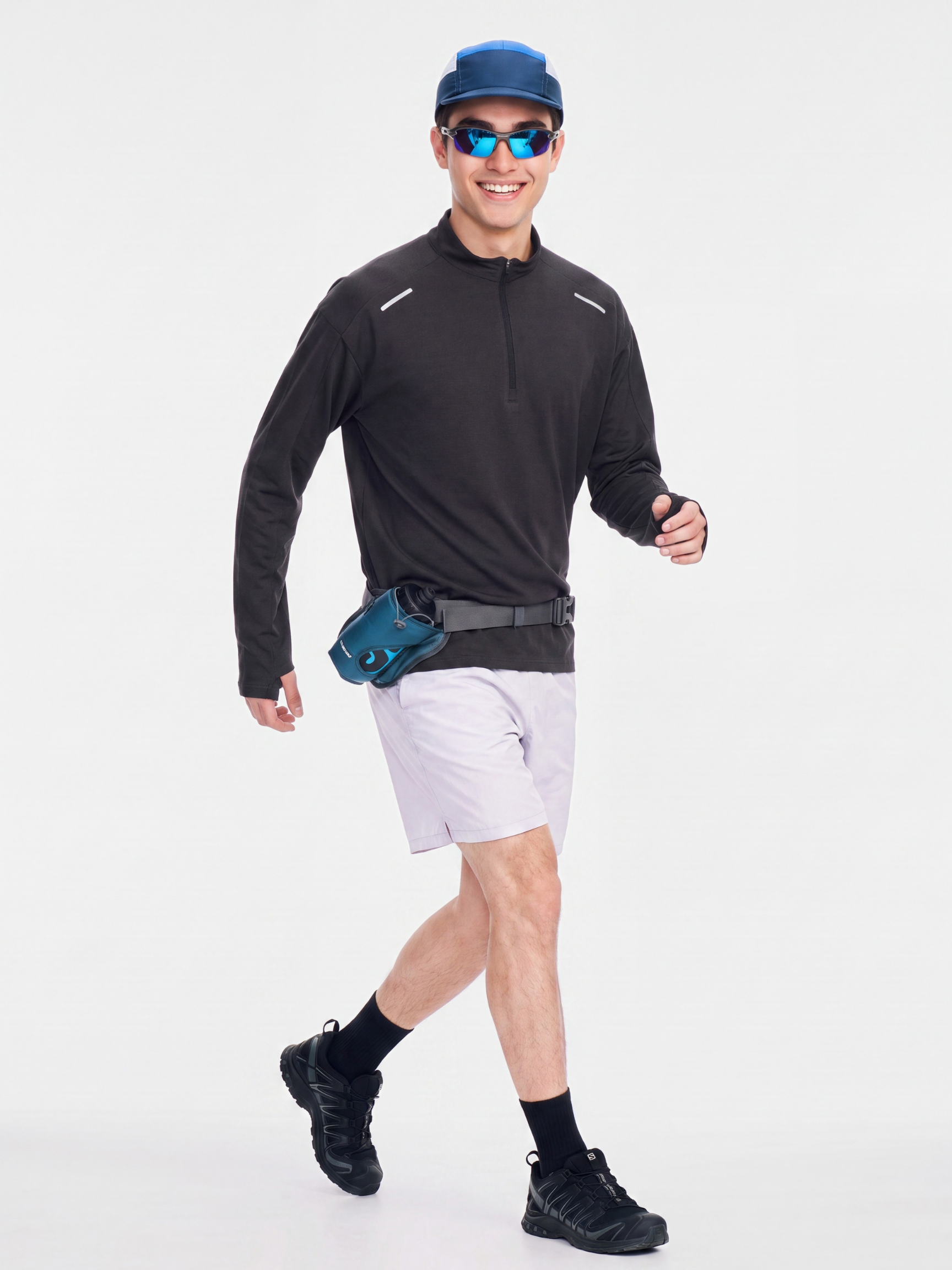 BreezeZip - Men's UPF40+ Quick-Dry Half-Zip Breathable T-Shirt