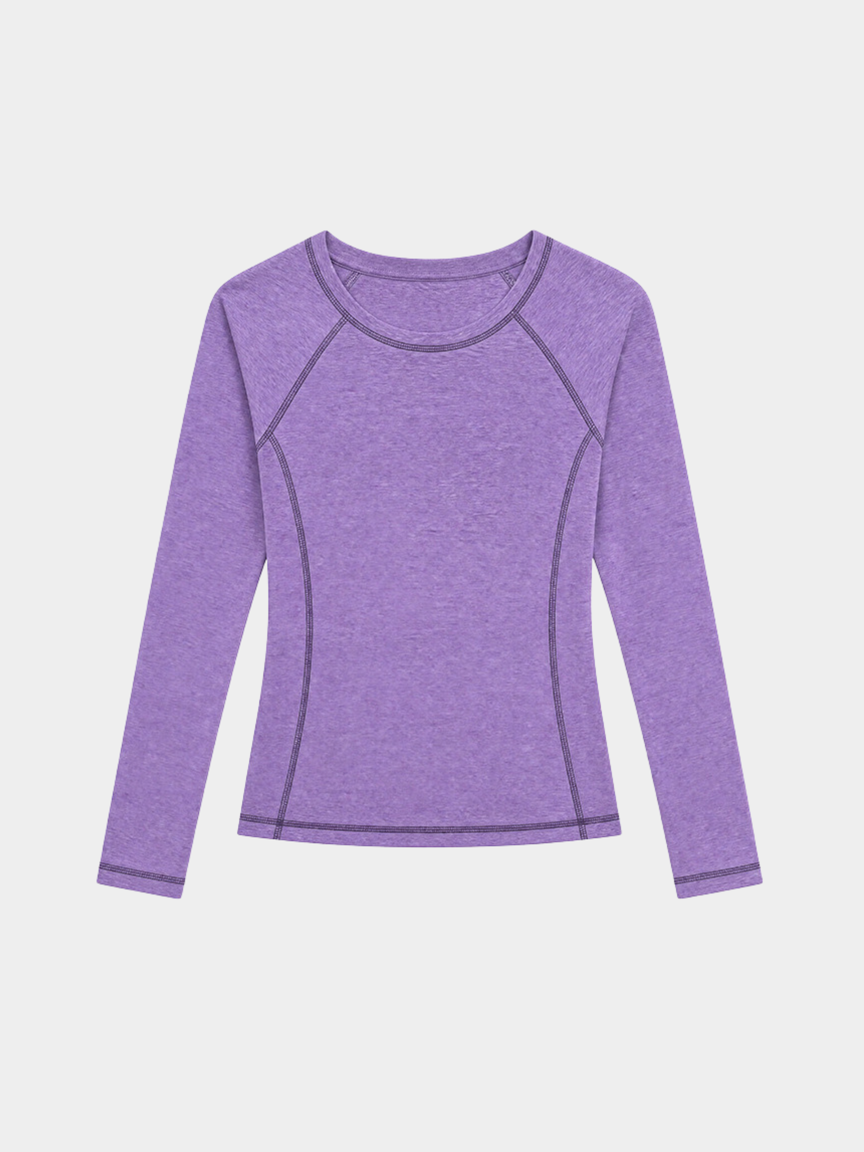 StitchFit - Women's Contrast Stitch Slim Fit Quick-Dry Long Sleeve Top