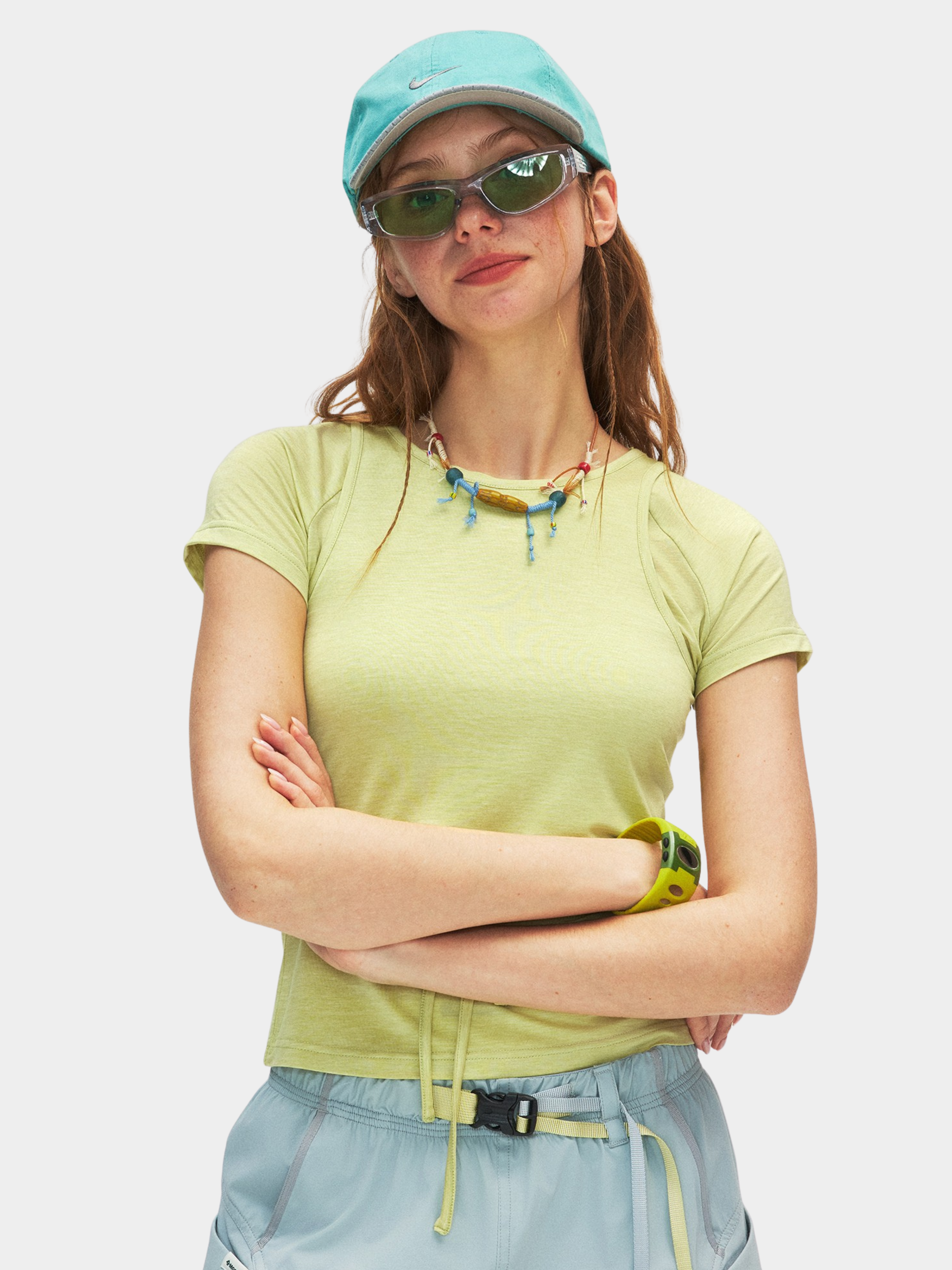Caveloop - Women's 5A Antibacterial Yarn Slim Vest Short-Sleeve T-Shirt
