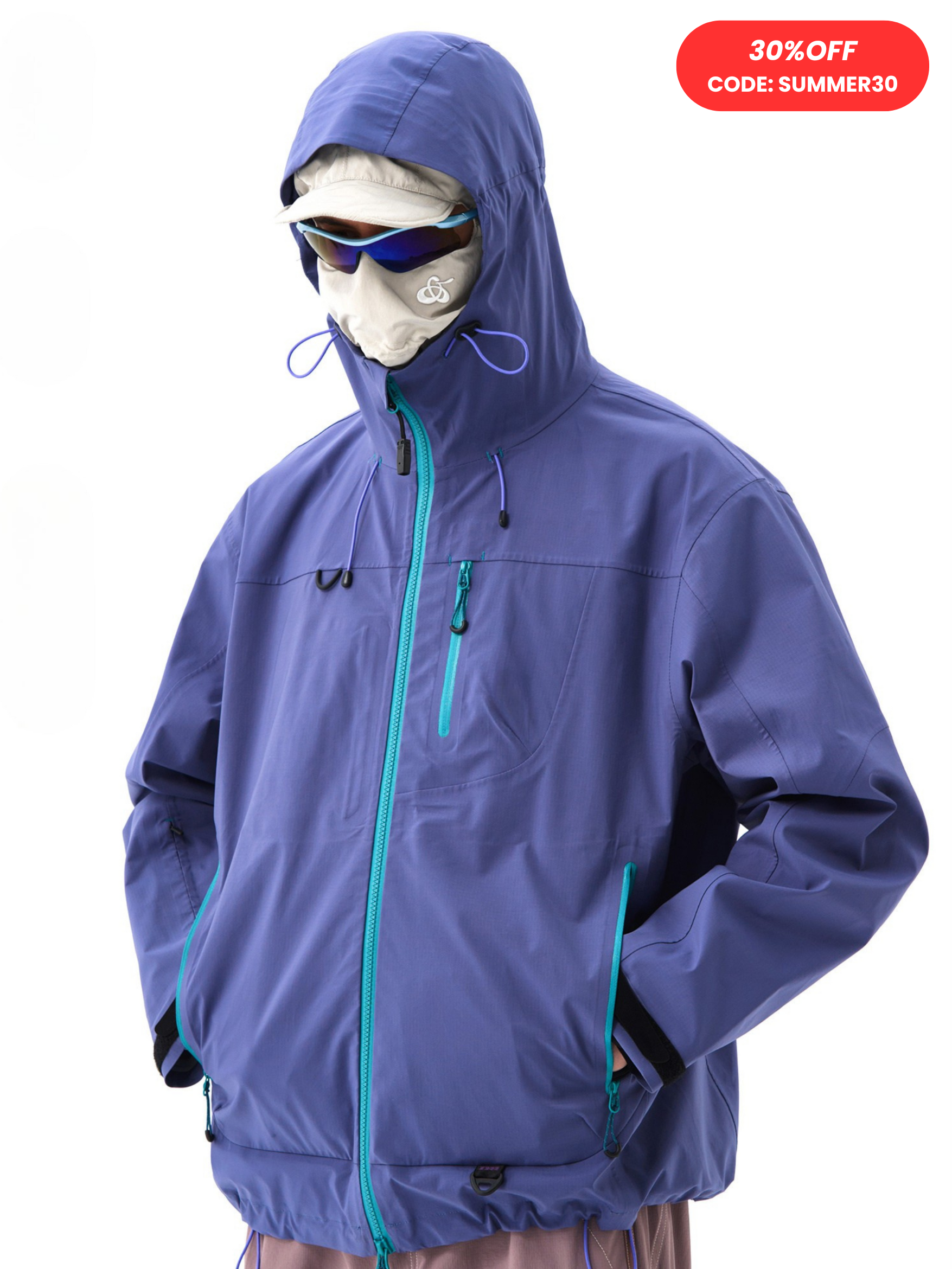 CampFlask - Men's 3-Layer Waterproof Hard Shell Jacket