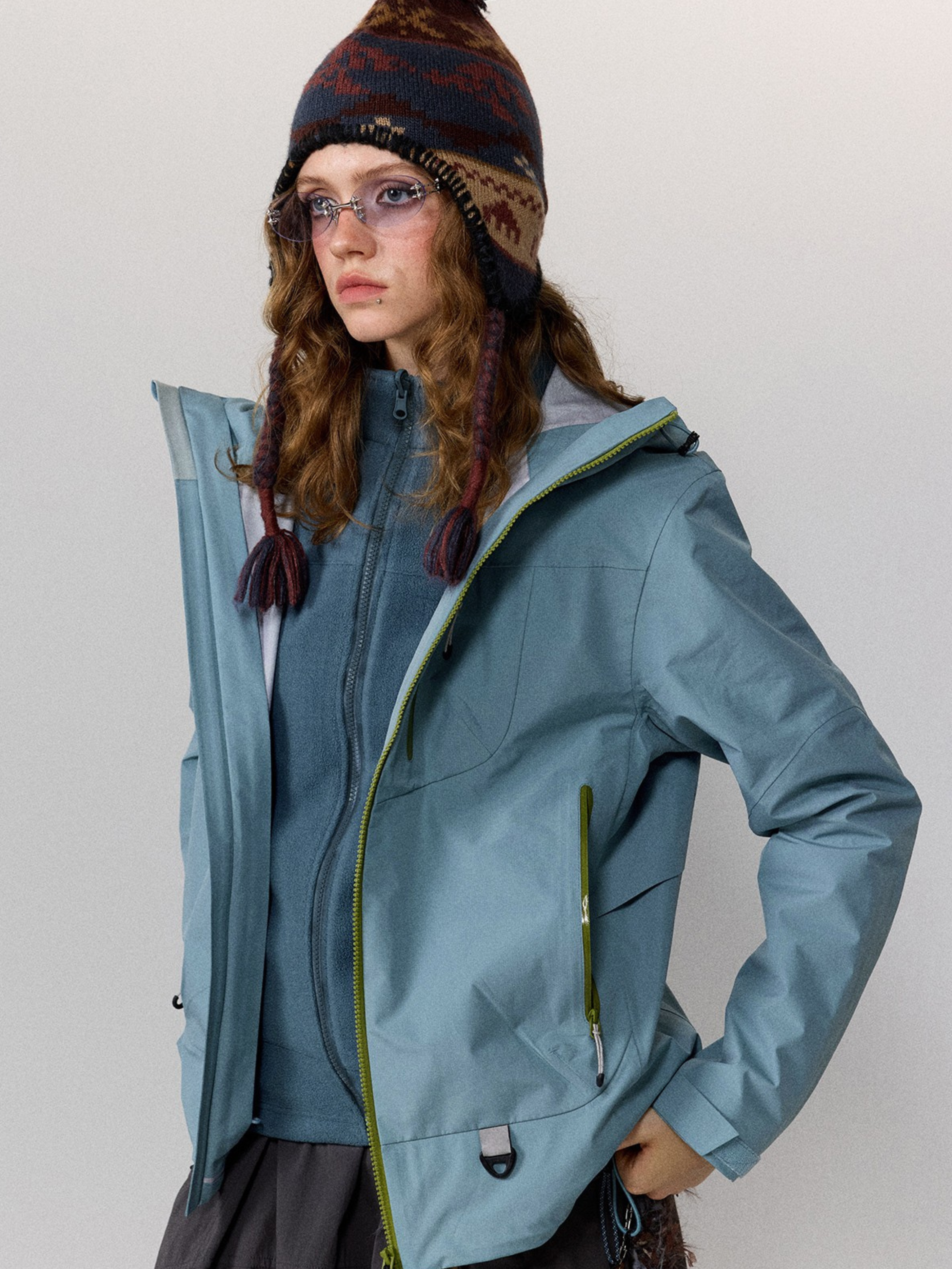 Emberpath - Unisex's Waterproof 3-in-1 Fleece Hard Shell Jacket