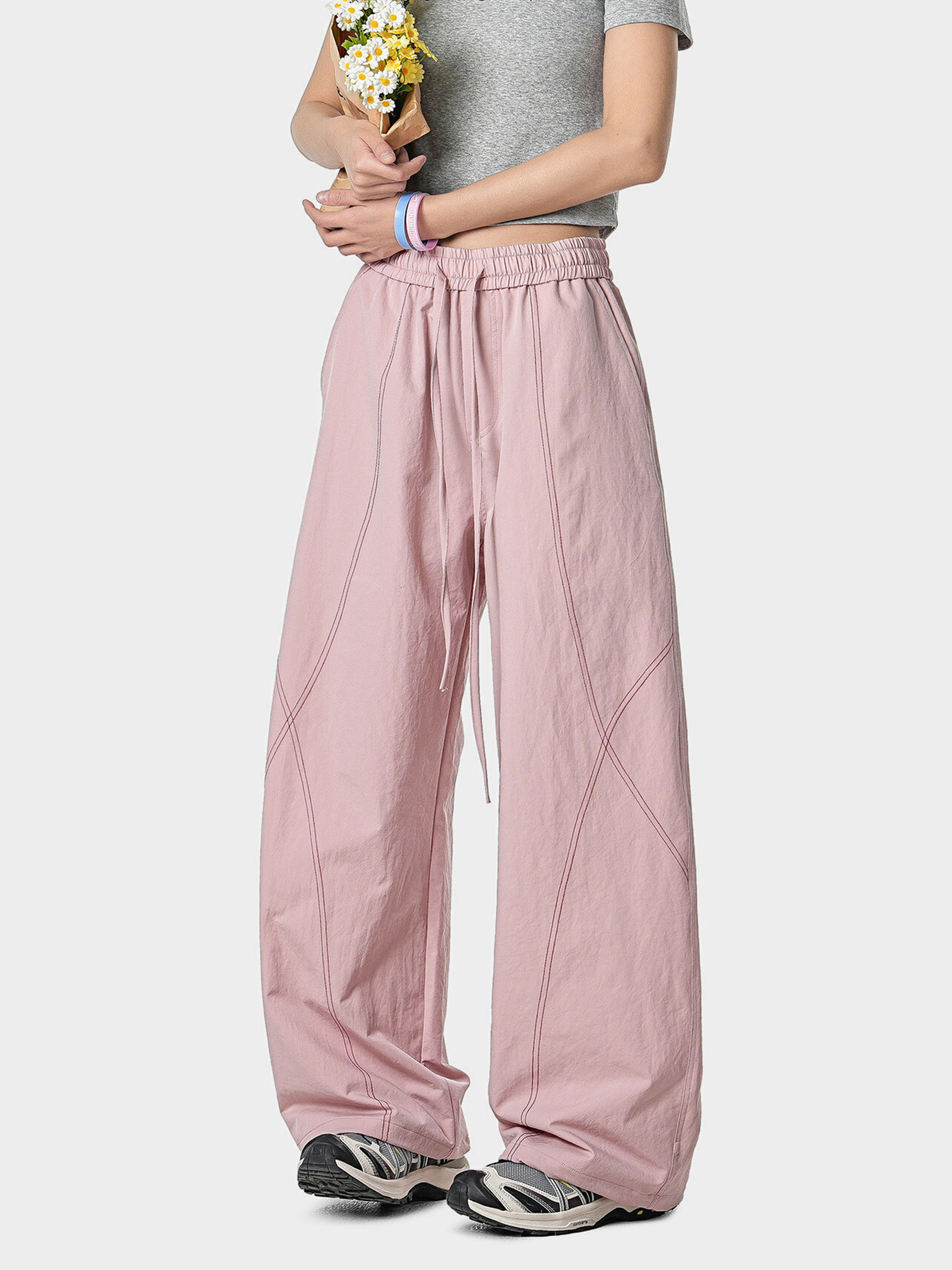 Stormrush - Unisex Contrast-Stitch Water-Repellent Paratrooper Pants