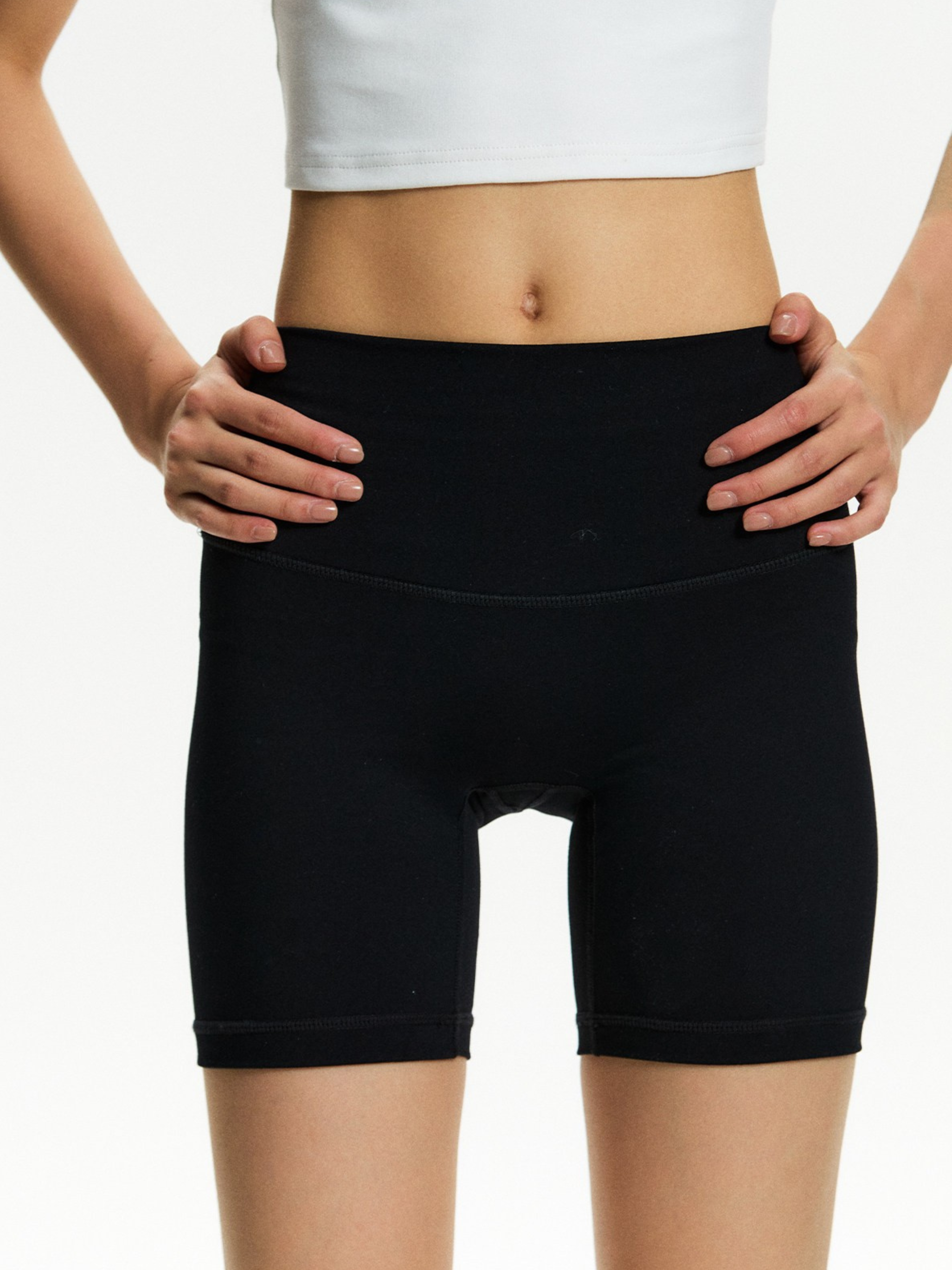 Cragbite - Women's High-Waist Stretchy Yoga Shorts