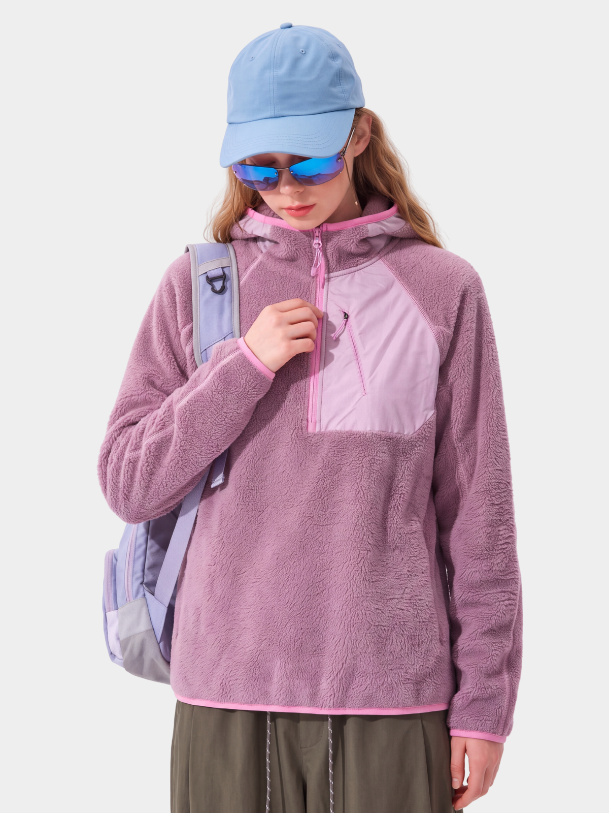 LiteDrift - Unisex Lightweight Textured Fleece Hooded Sweatshirt