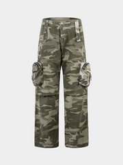 SafePack - Men's Camo 3D Pocket Cargo Pants GONGGAR SPORTS