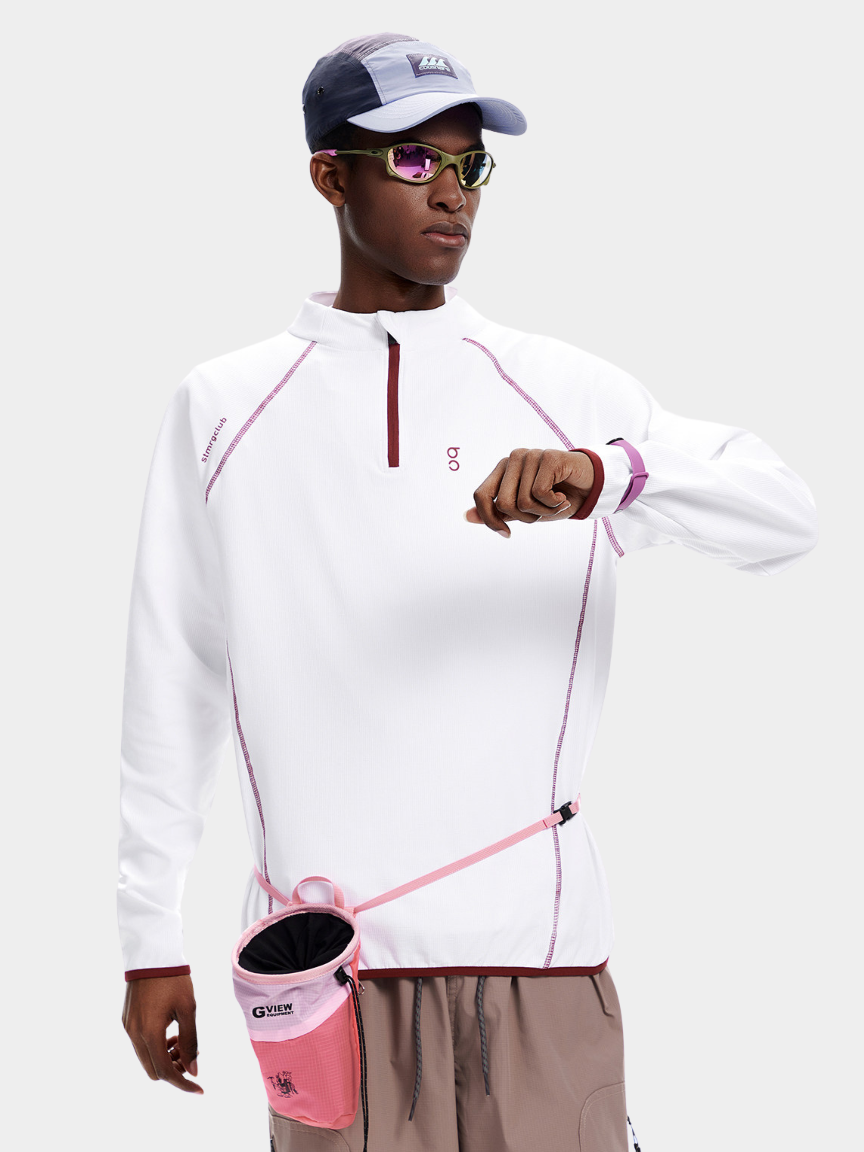 Forestway - Men's Quick-Dry Deconstructed Stitch Half-Zip Sweatshirt