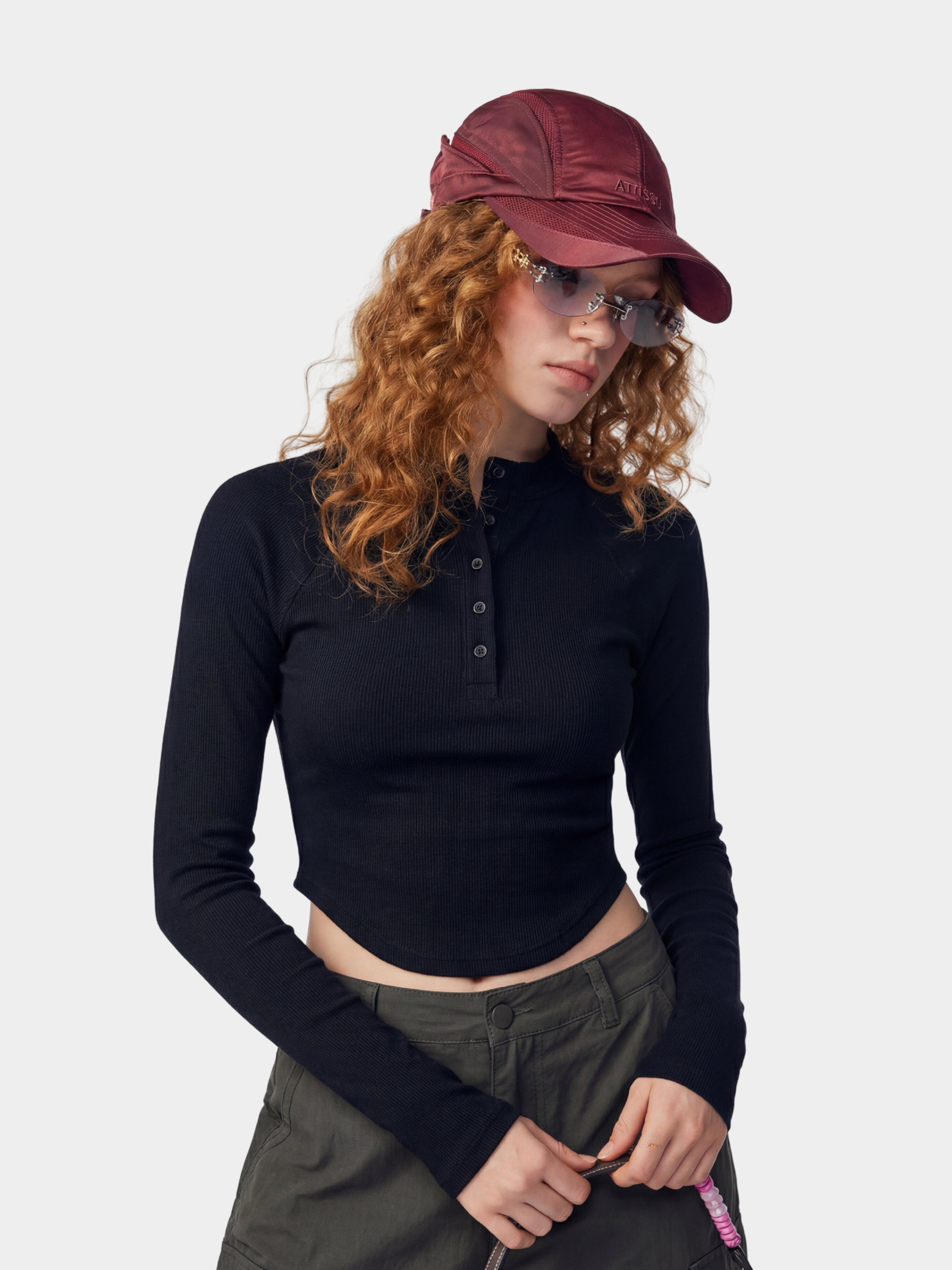 Canyonnest - Women's Fleece-Lined Curved-Hem Long Sleeve Top