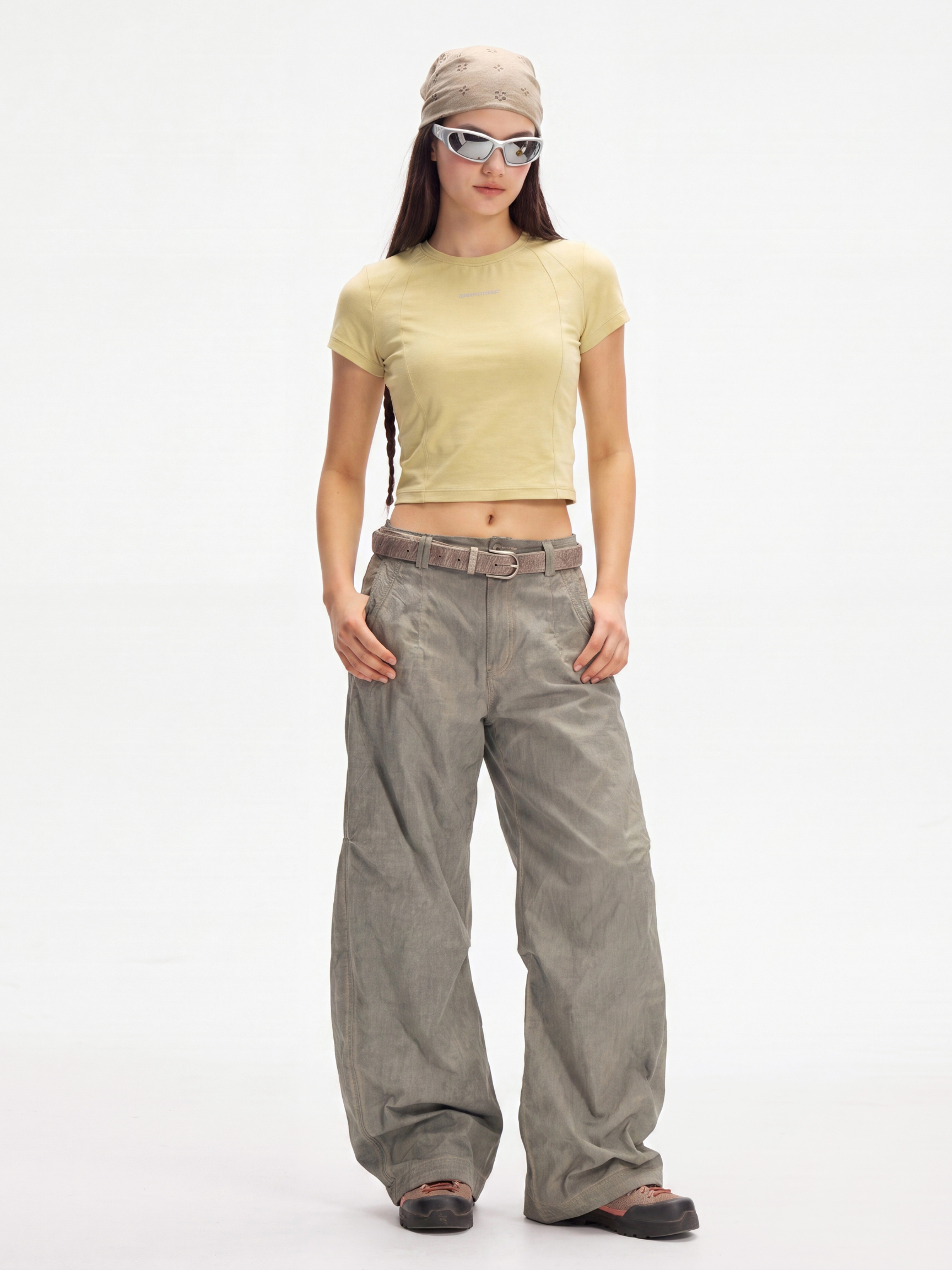 KitSway - Women's UPF 50+ Vintage Wash Curved-Leg Pants