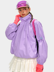 ShadowMode - Women's C6 Water-Repellent Bubble Collar Ruched Jacket