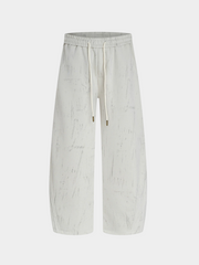 FoxDash - Unisex Wasteland-Dyed Retro American Drape Cut Sweatpants GONGGAR SPORTS