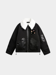 BluffView - Women's Vintage Sherpa Collar Fleece Jacket GONGGAR SPORTS