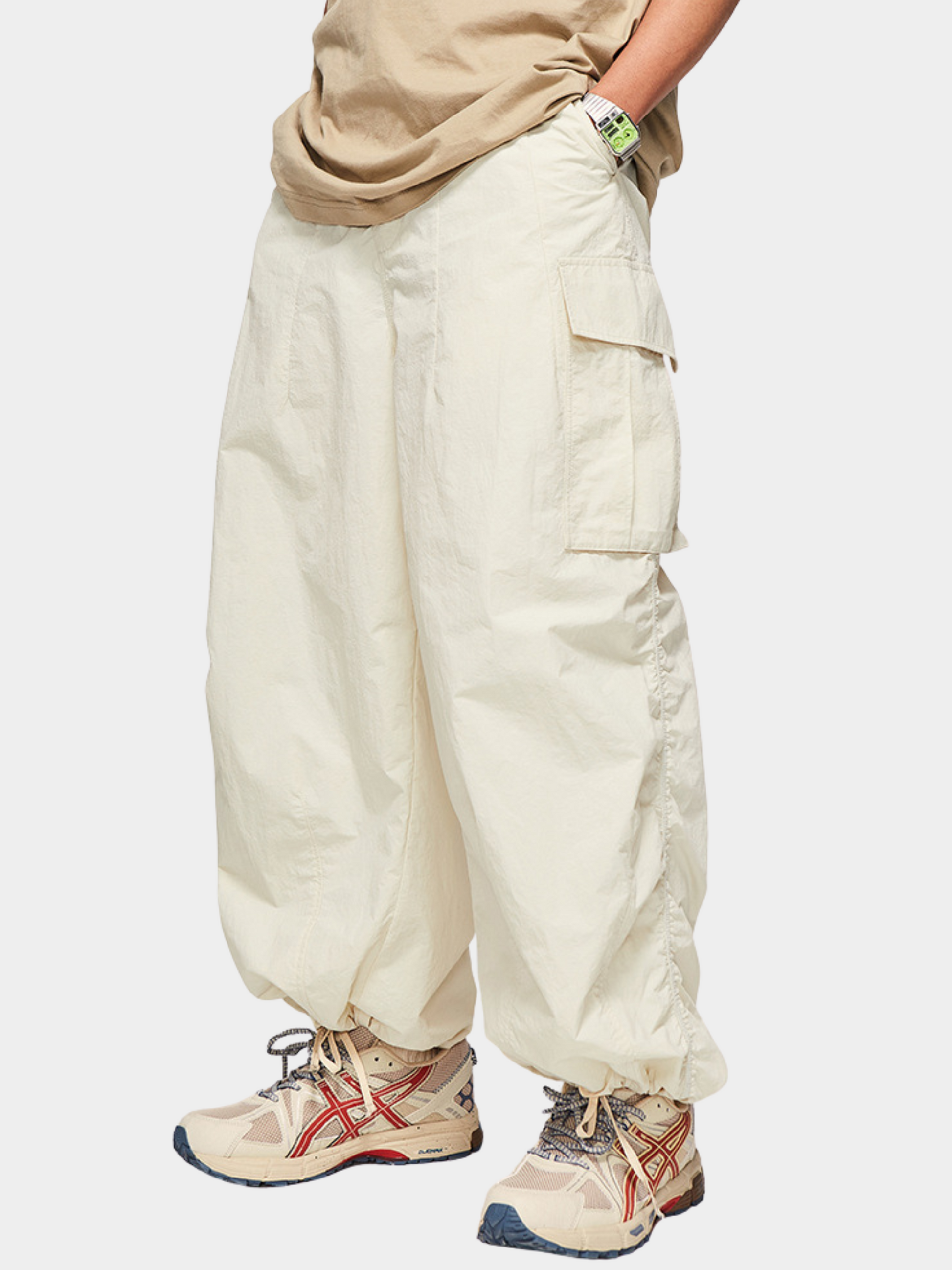 FireChair - Unisex Plaid Loose-Fit Utility Wide-Leg Pants FireChair - Unisex Plaid Loose-Fit Utility Wide-Leg Pants