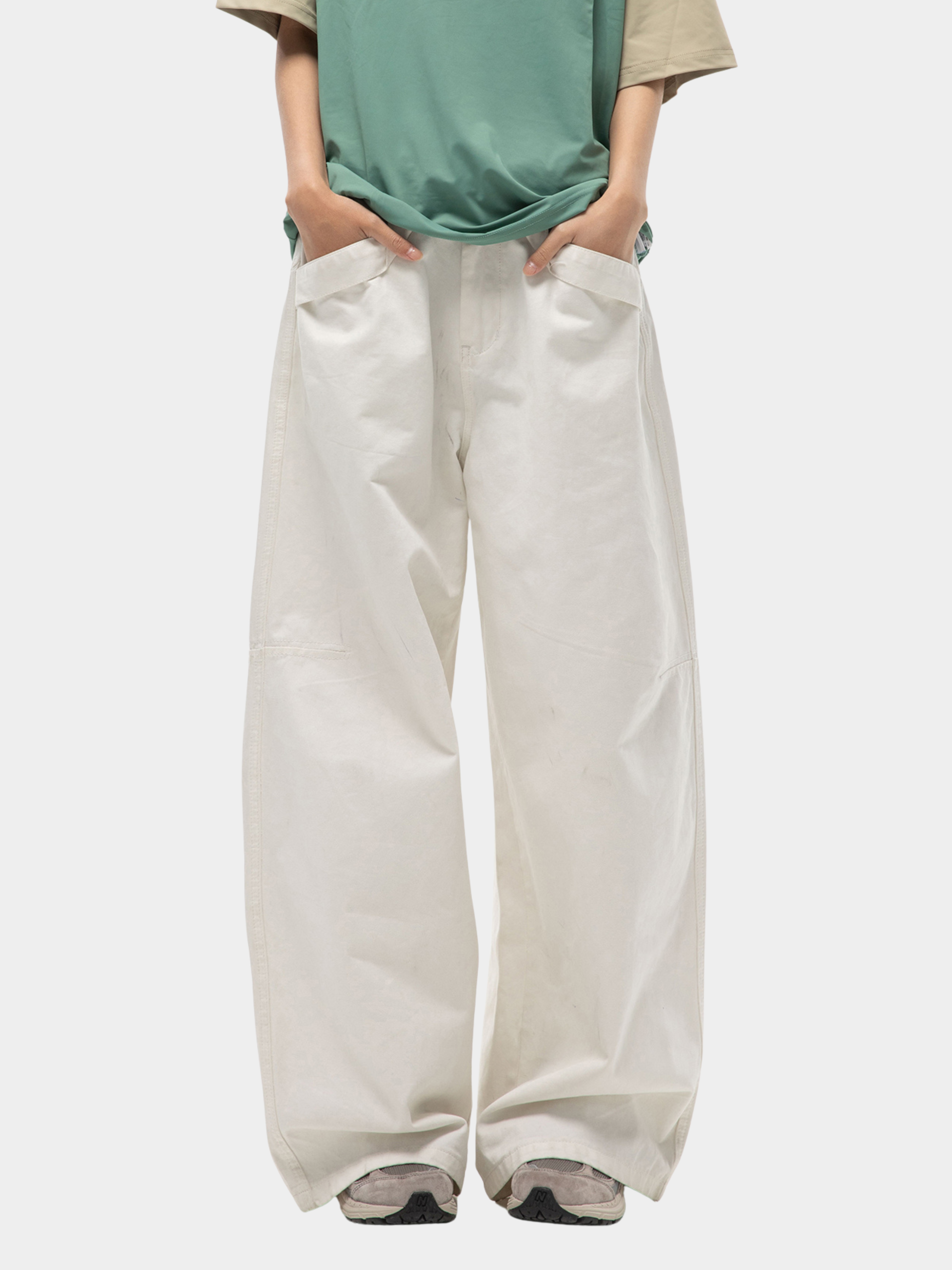 EchoLine - Unisex's Pure Cotton Straight-Leg Relaxed Pants
