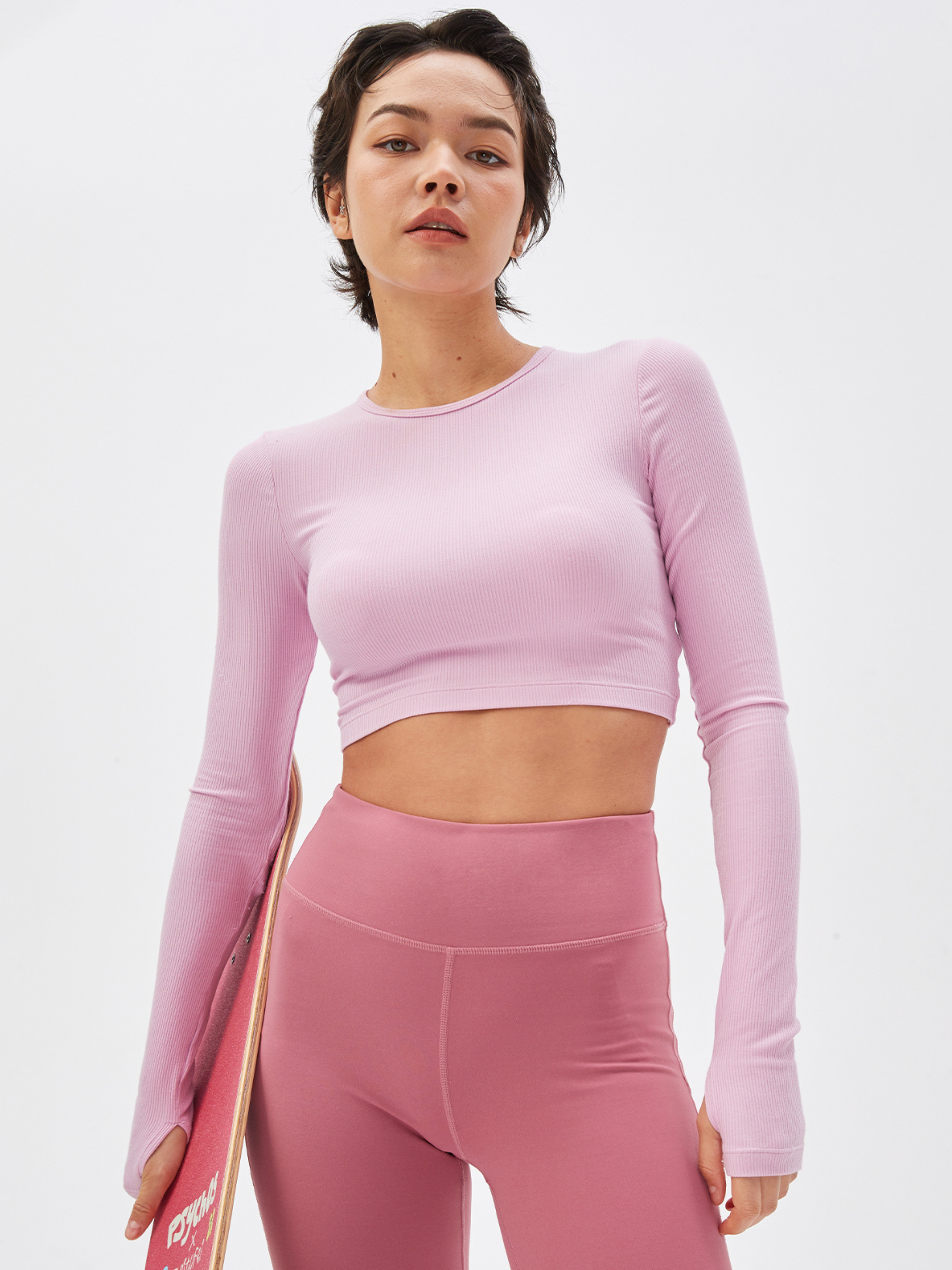 Canyonhowl - Women's Ribbed Open-Back Fitted Yoga Top