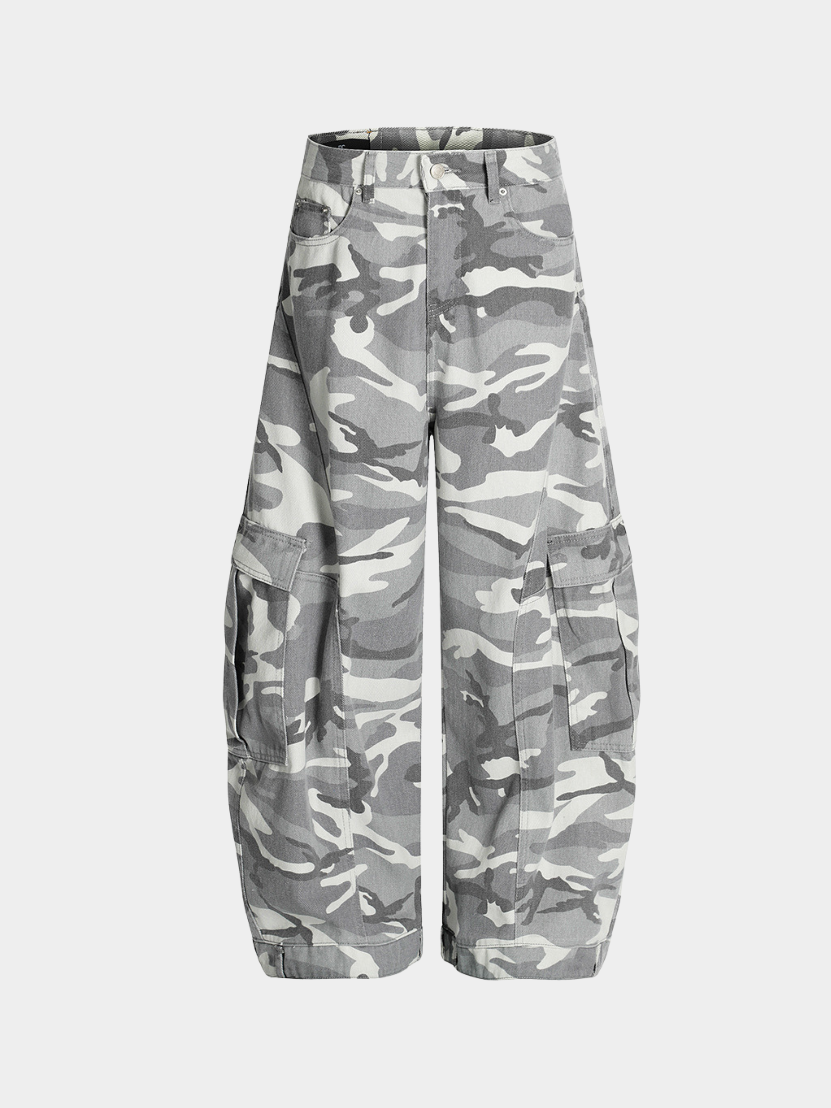 TentClip - Men's Camo Flare Denim Pants GONGGAR SPORTS