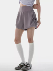 TailWind - Women's High-Waisted Quick-Dry Drawstring Shorts