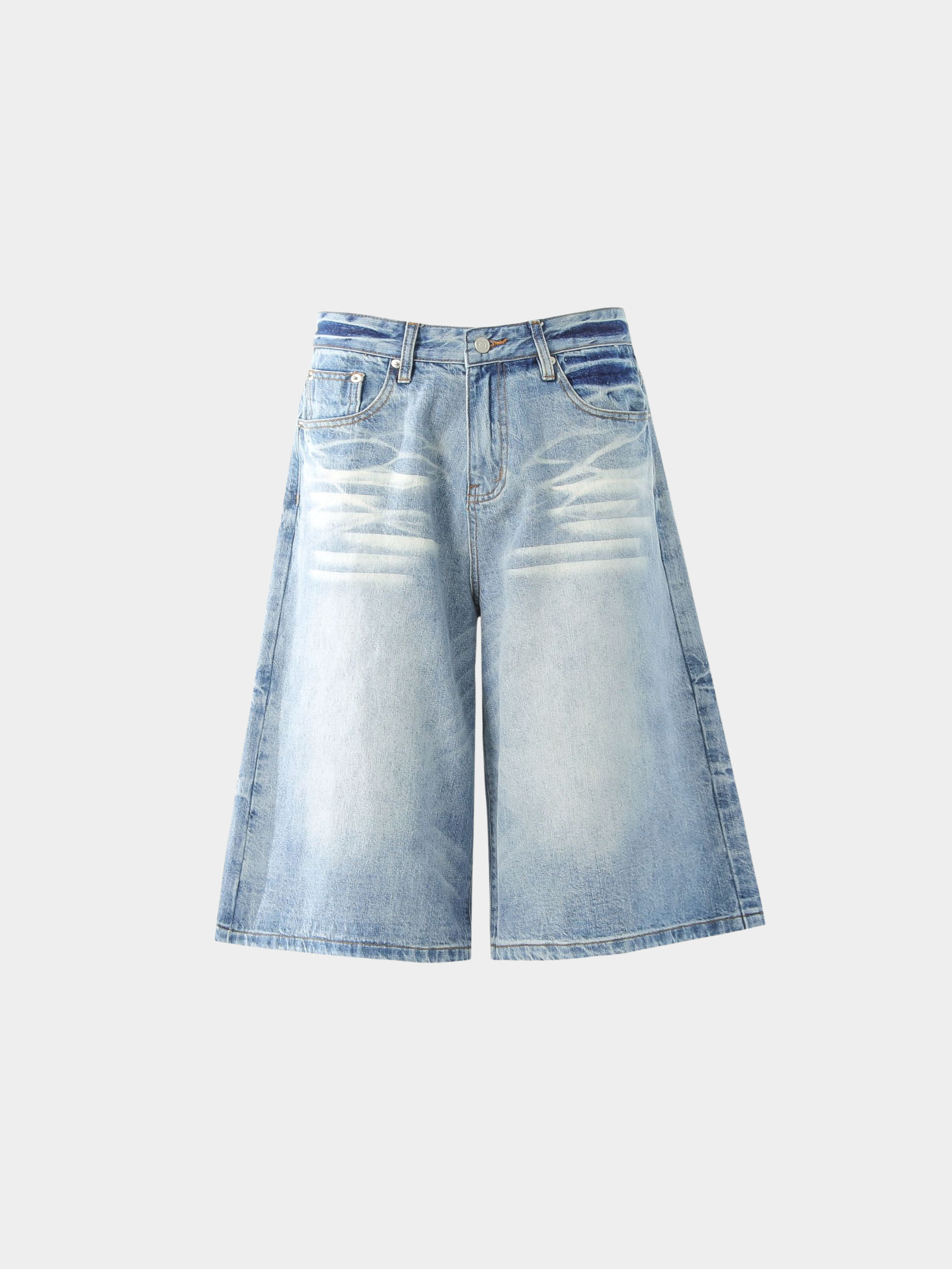 BaseWrap - Men's Straight-Leg Denim Shorts GONGGAR SPORTS