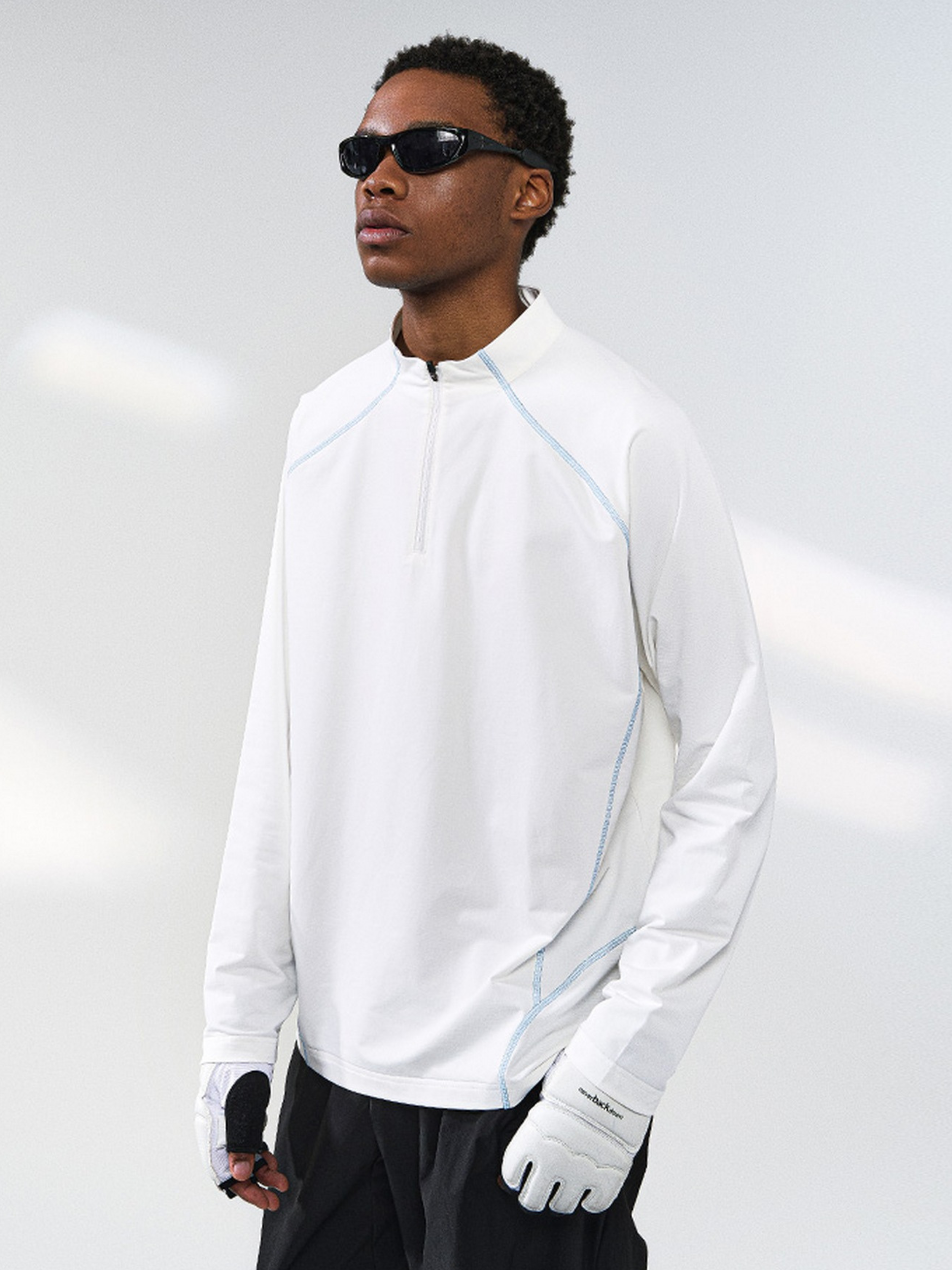 HeatCoat - Men's Windproof High-Neck Half-Zip Base Layer