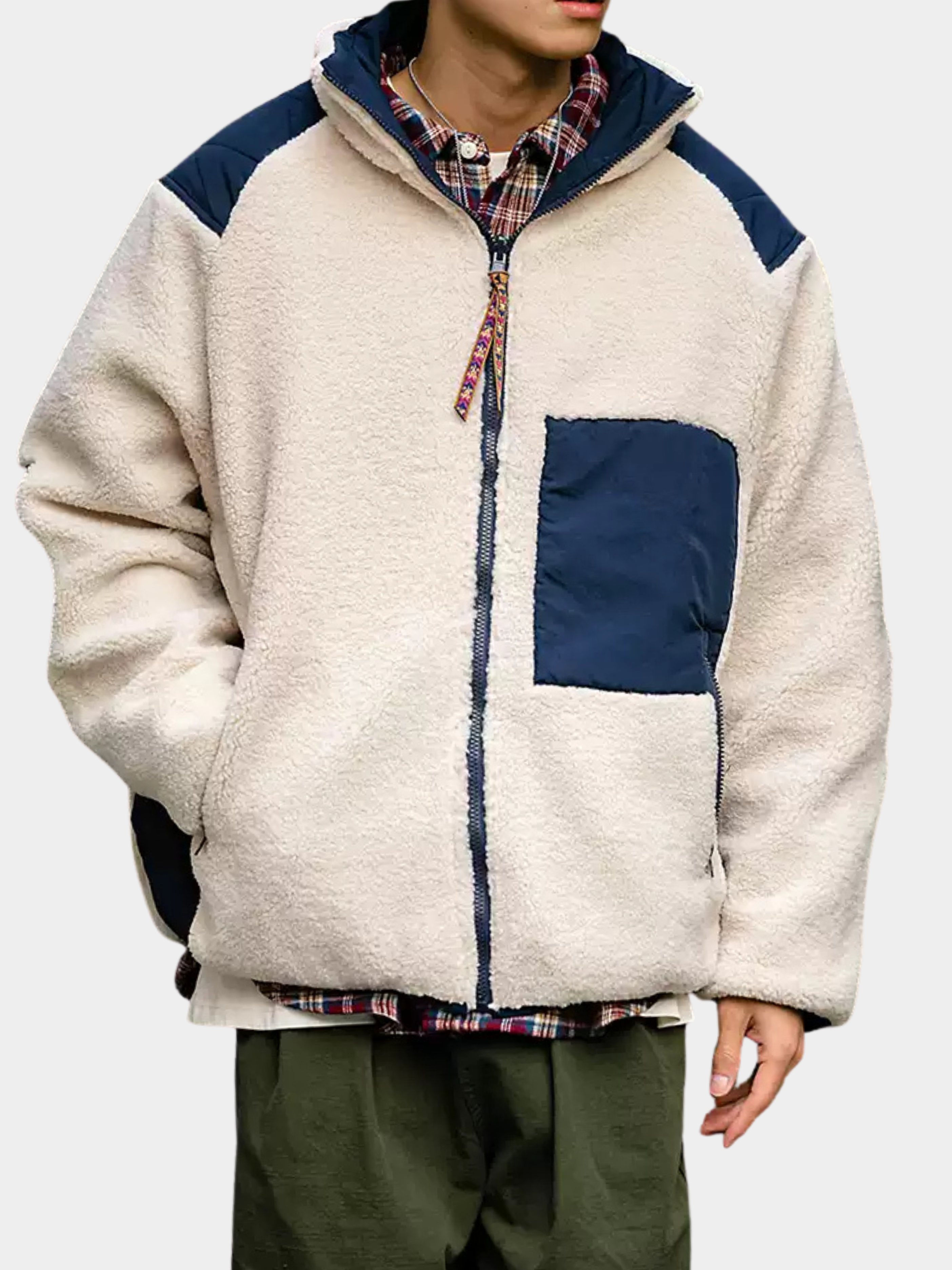 GlowCanopy - Men's Waterproof & Windproof Reversible Fleece Jacket