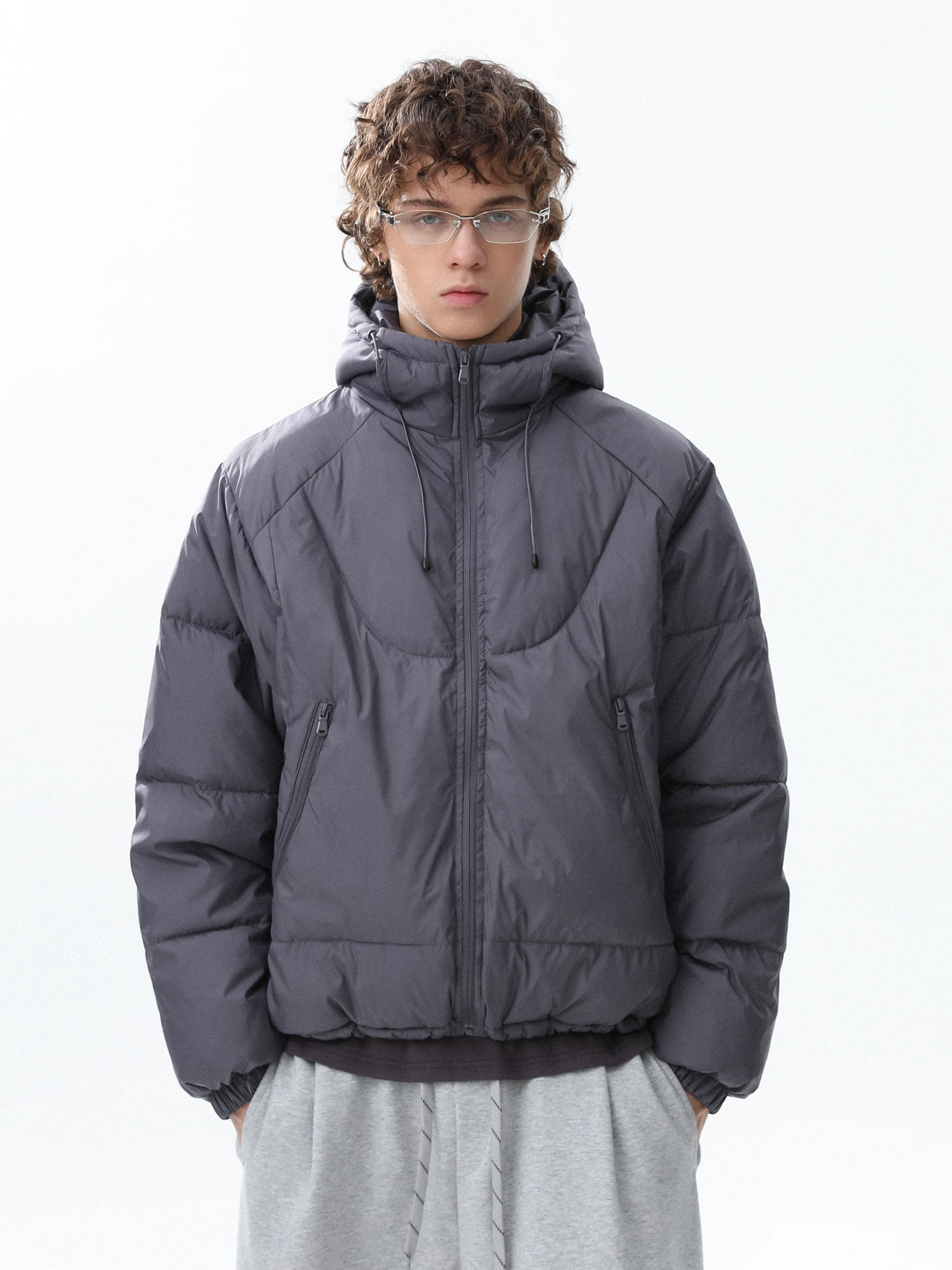 Trailcraft - Unisex Solid Color Quilted Loose Padded Jacket