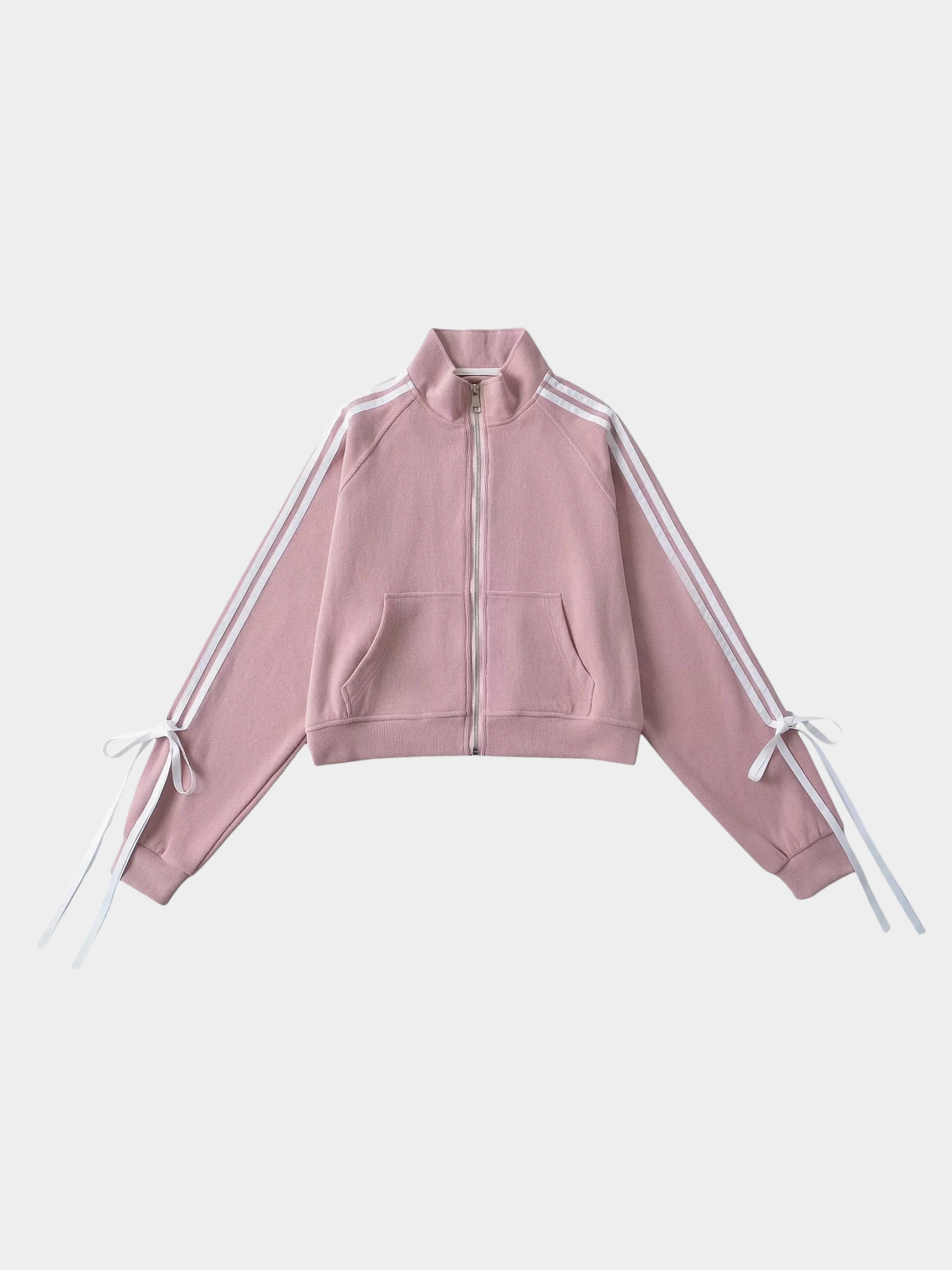 RavenPeak - Women‘s Stand Collar Bow Tie Zip-Up Jacket GONGGAR SPORTS