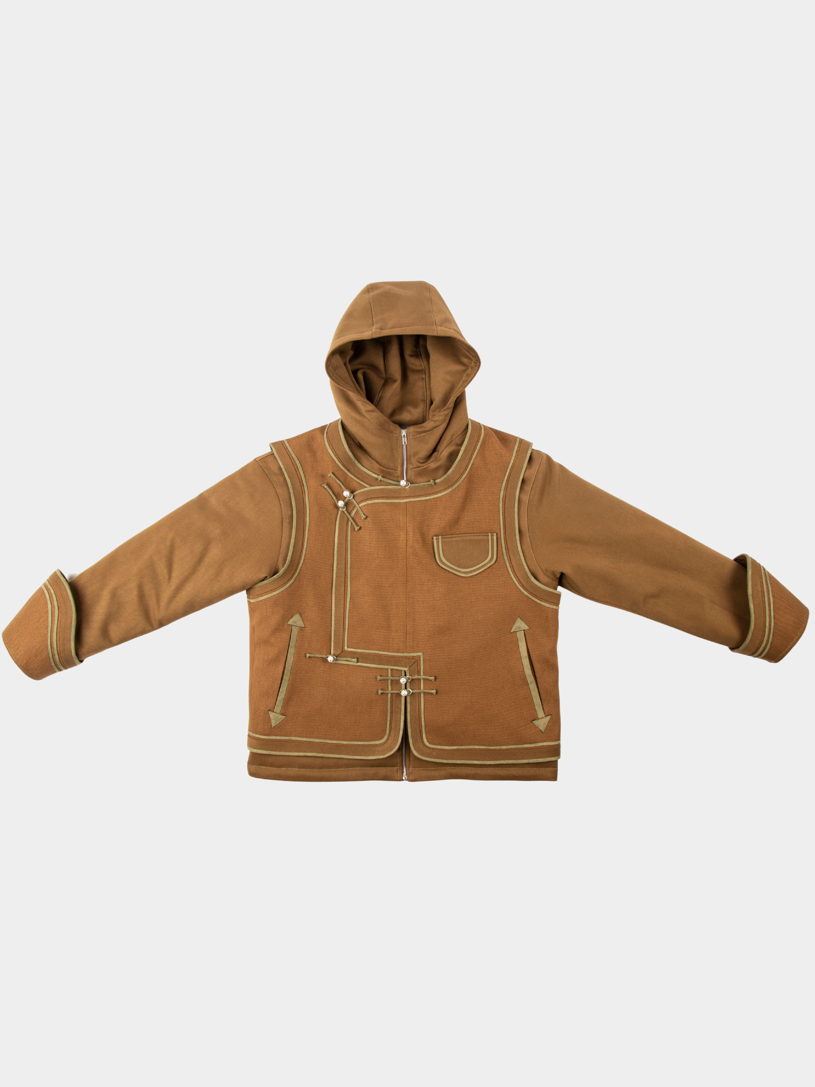 DryMat - Men's 2-in-1 Hooded Padded Winter Jacket