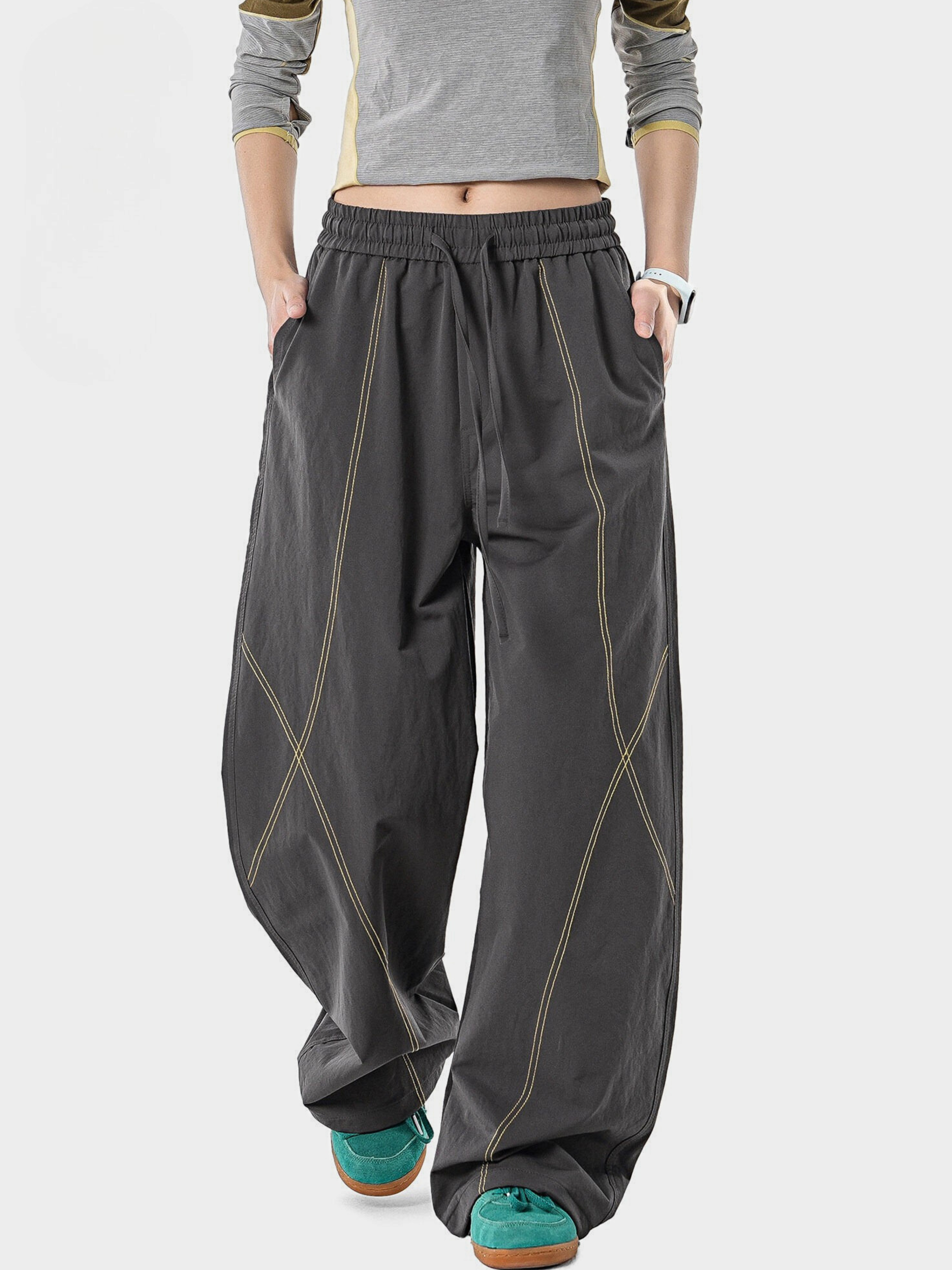 Stormrush - Contrast-Stitch Water-Repellent Paratrooper Pants