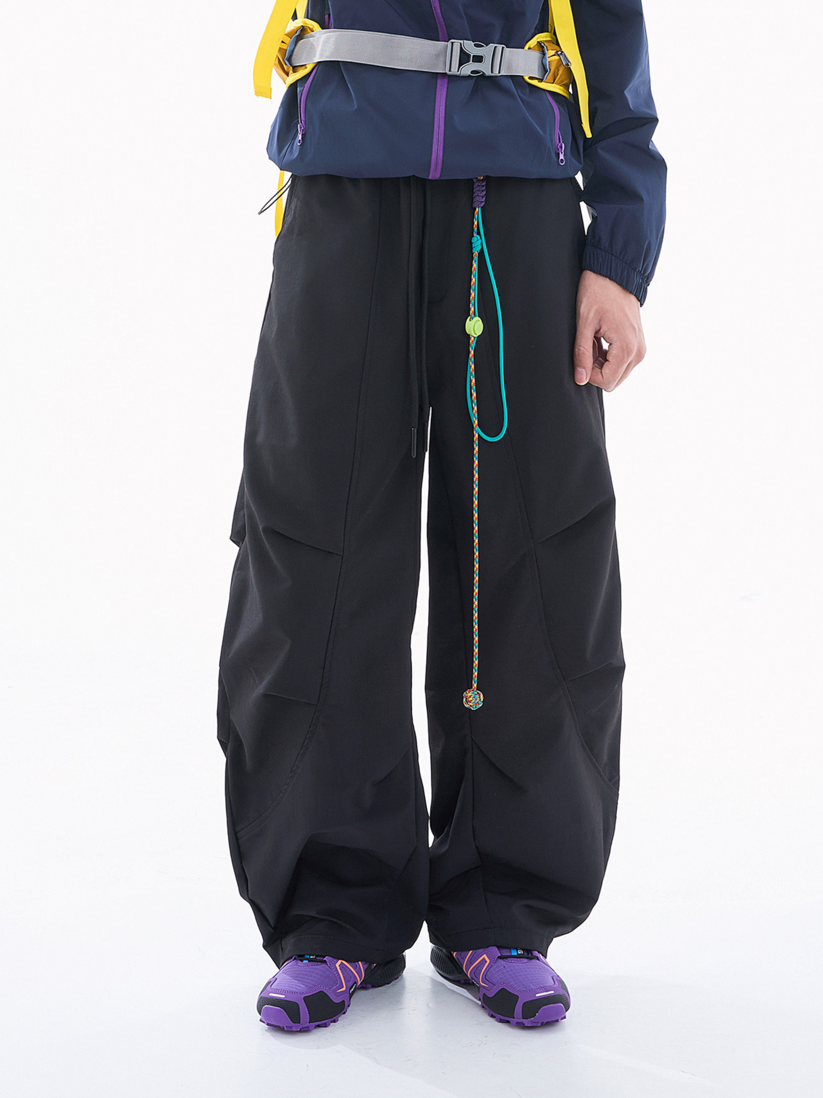 FoxPeak - Unisex Lightweight Pleated Paratrooper Pants