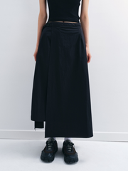 WolfPath - Women's Adjustable Irregular Hem Elastic Waist Skirt