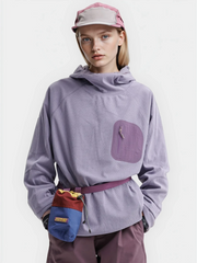 Crag - Unisex Moisture-Wicking High Neck Hoodie Base Layer