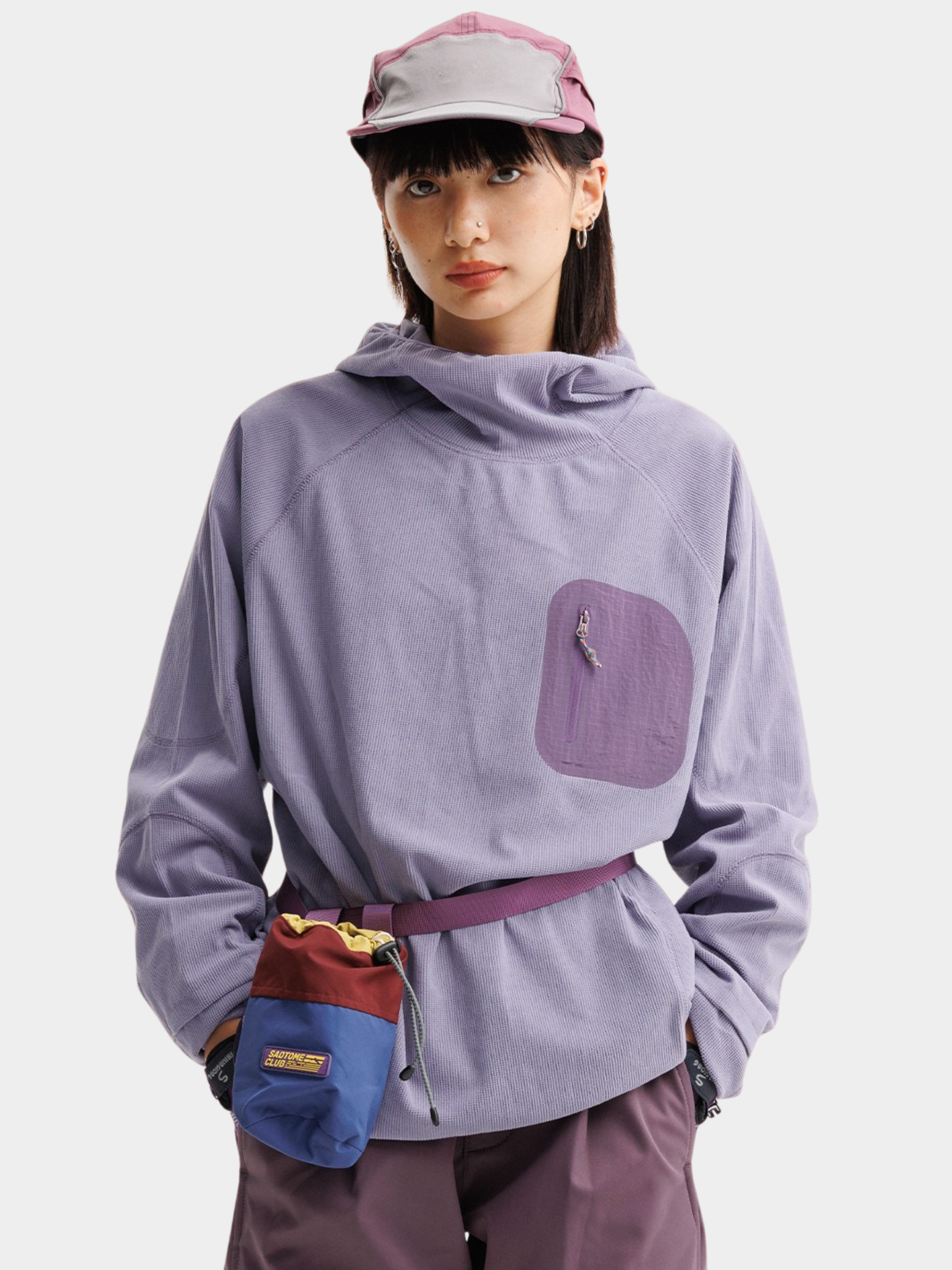 Crag - Unisex Moisture-Wicking High Neck Hoodie Base Layer