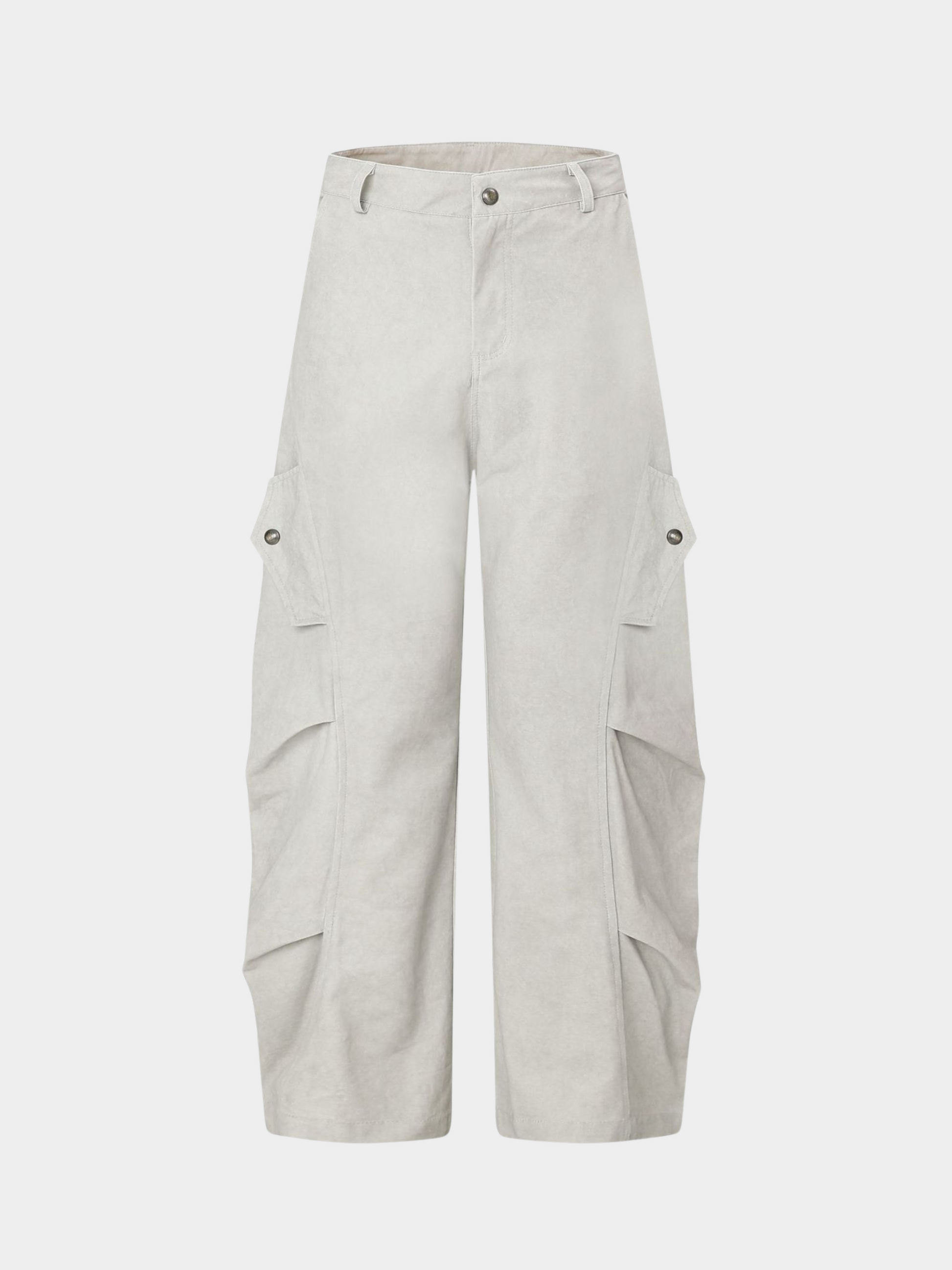 FoxDrop - Unisex Retro Paratrooper-Inspired Wide-Leg Utility Pants GONGGAR SPORTS