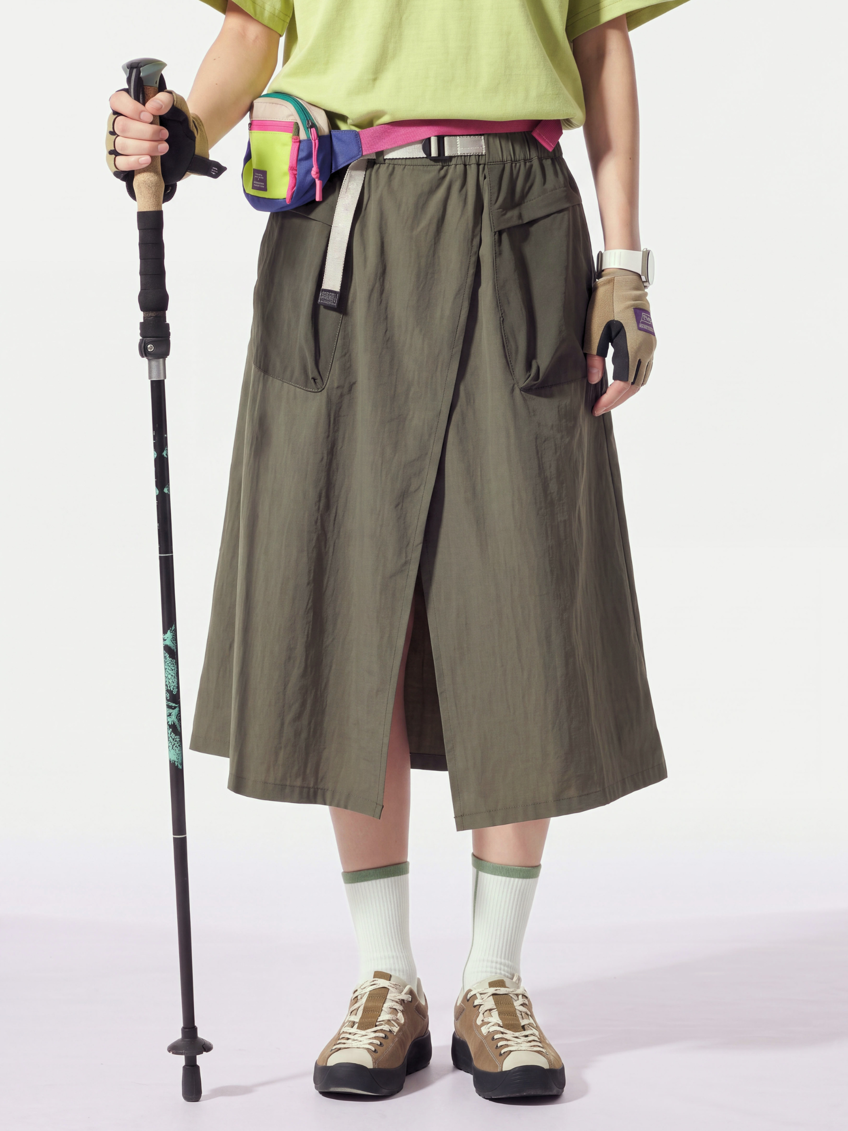 FloatDual - Women's Water-Repellent Quick-Dry Color-Block Outdoor Skirt