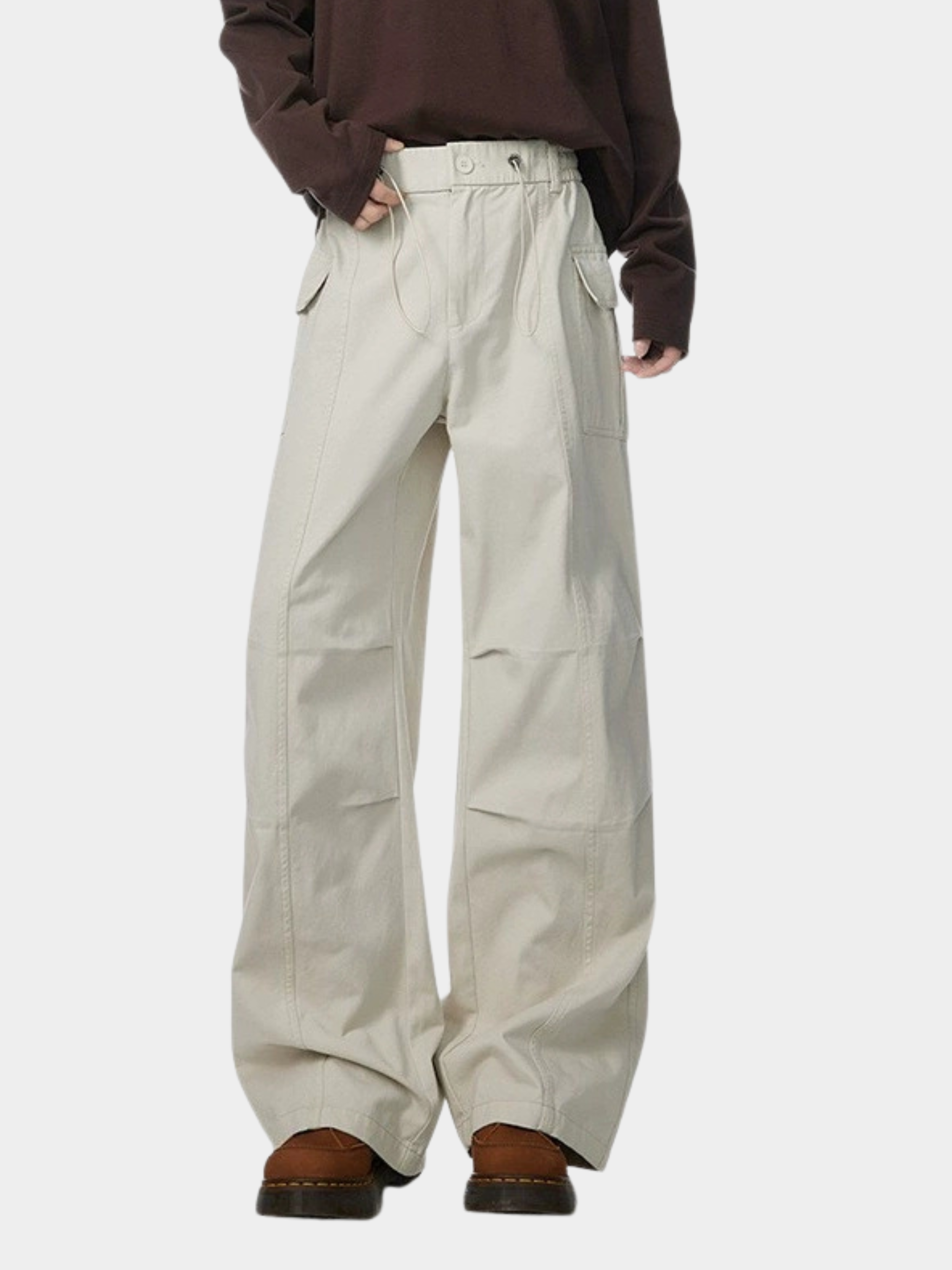 DryGlove - Men's Irregular Wrinkle Washed Distressed Cargo Pants