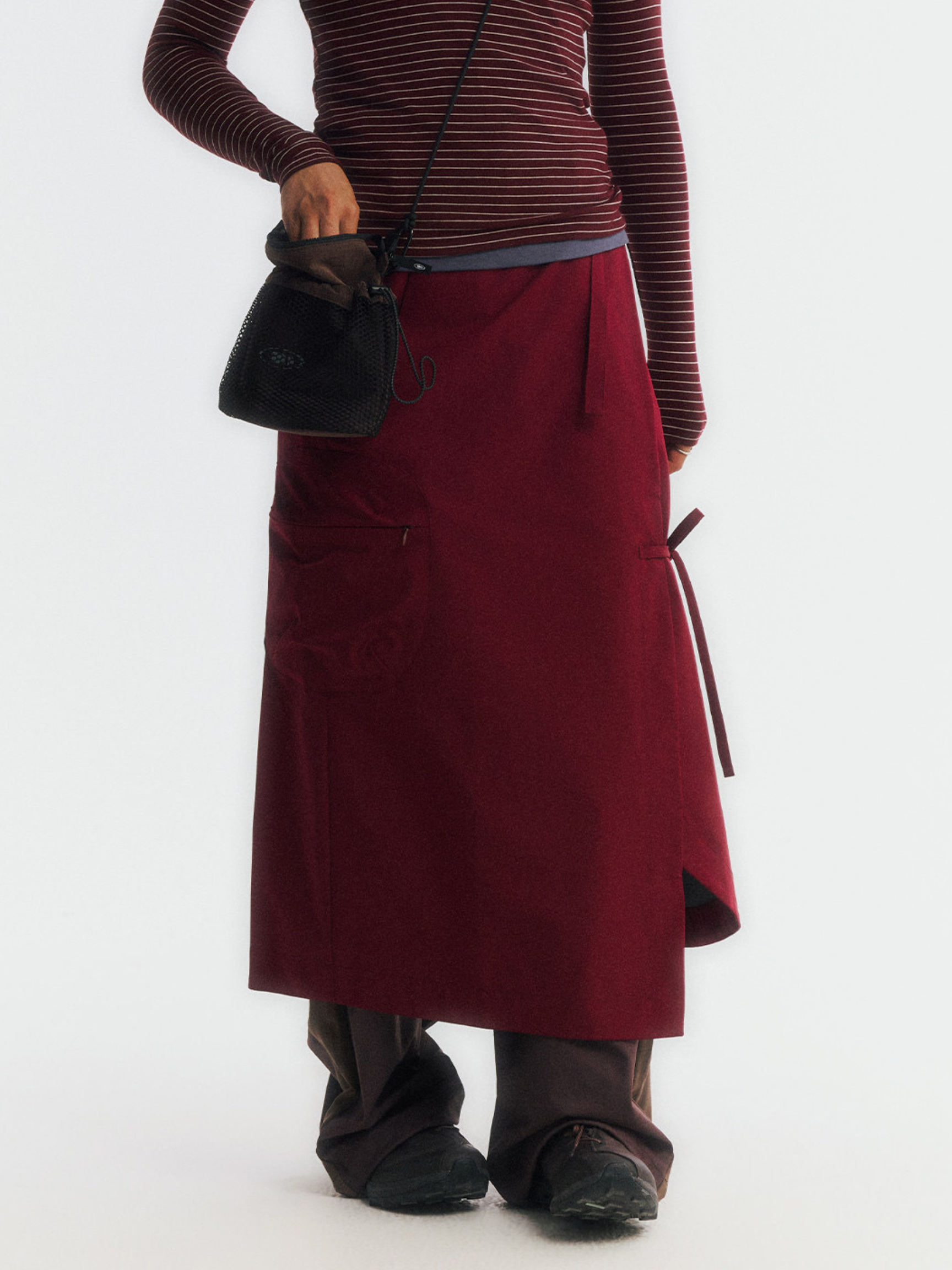 SpringMist - Women's Water-Repellent Durable A-Line Midi Skirt