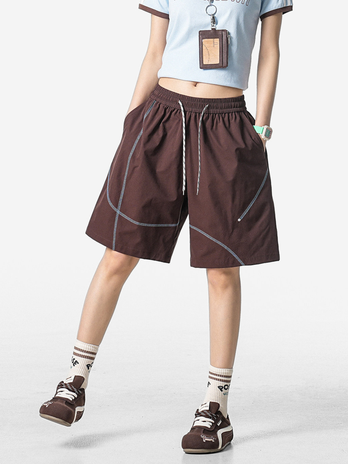 FoxLeap - Unisex Contrast Stitch Lightweight Breathable Sport