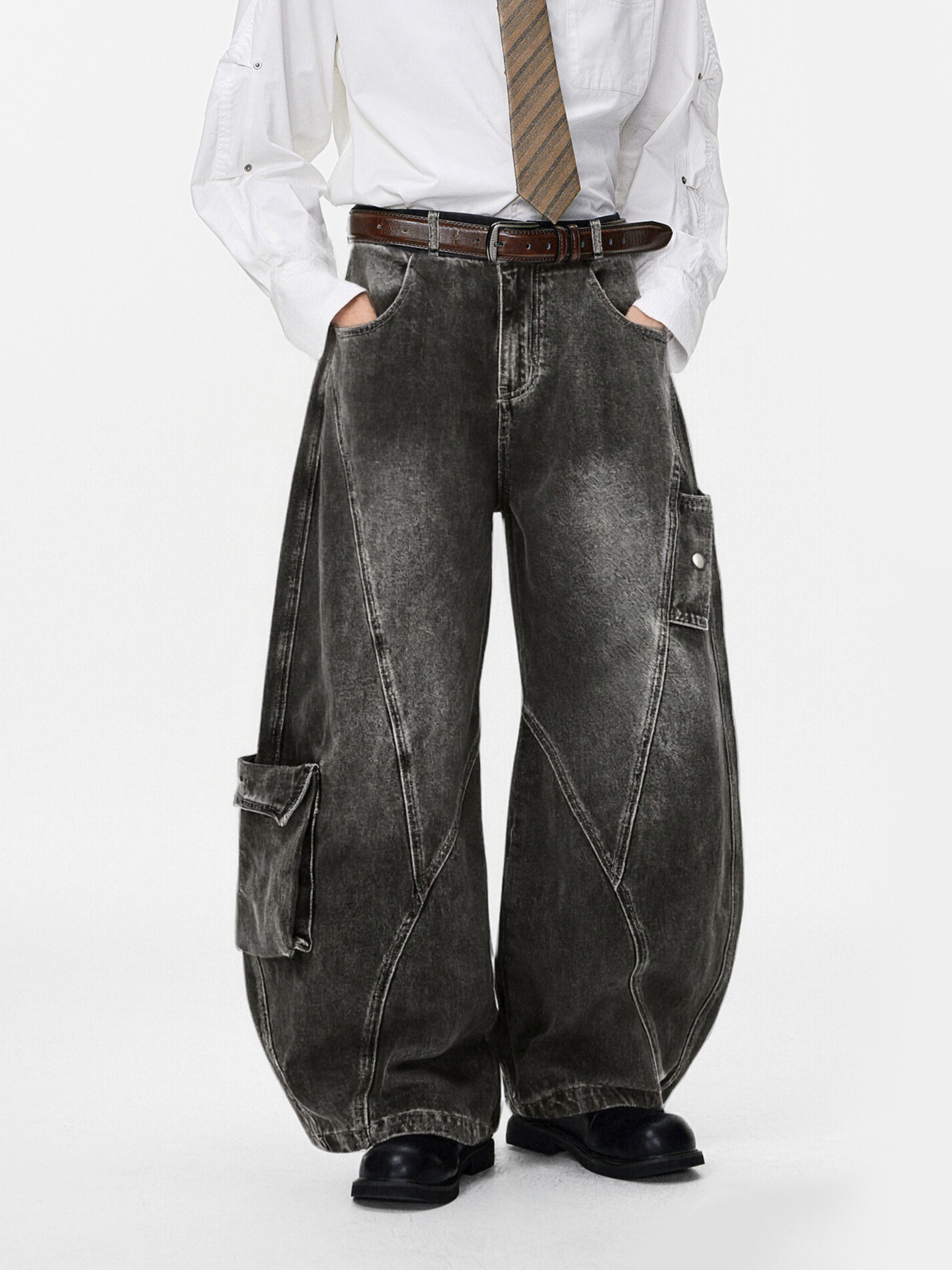 Ashloop - Men's Structured & Wrinkle-Resistant Denim Pants