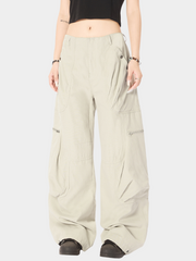 Aquapath - Women's Oversized Pocket Straight Cargo Pants