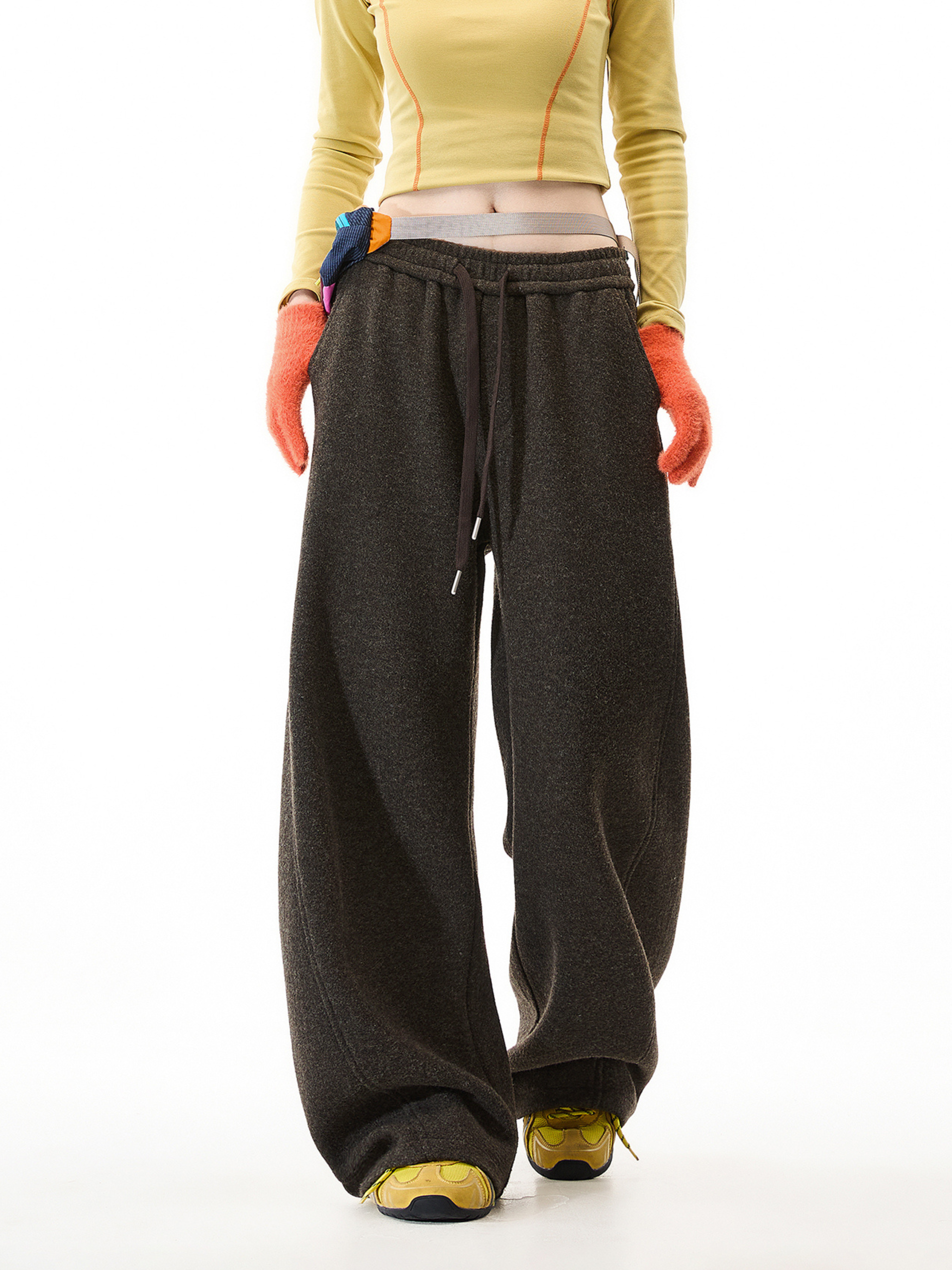 Quell - Women's Wool-Blend Heavy Drape Relaxed Pants