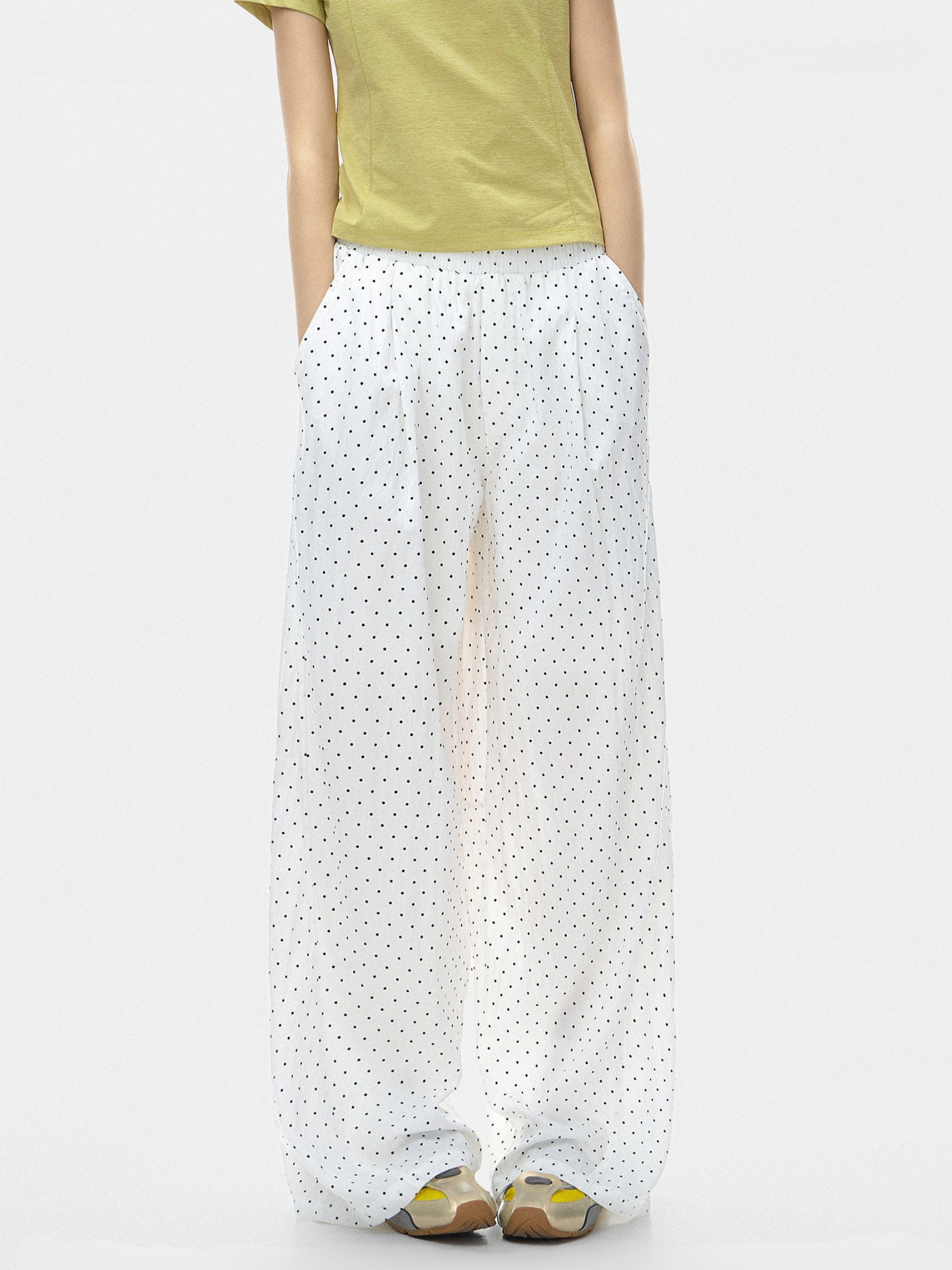 TwilightFit - Women's Polka Dot Lightweight & Breathable Athletic Pants