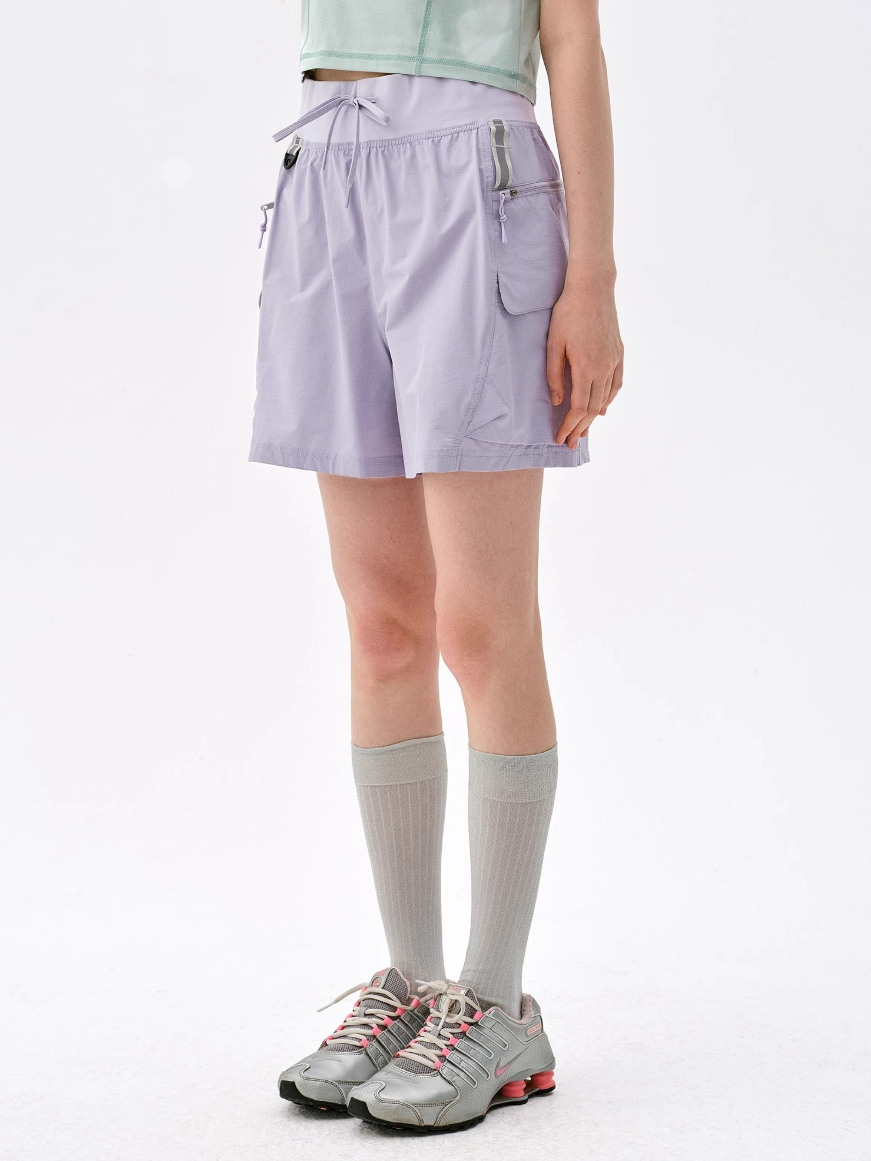 Cougarnest - Women's Drawstring Reflective Quick-Dry Shorts