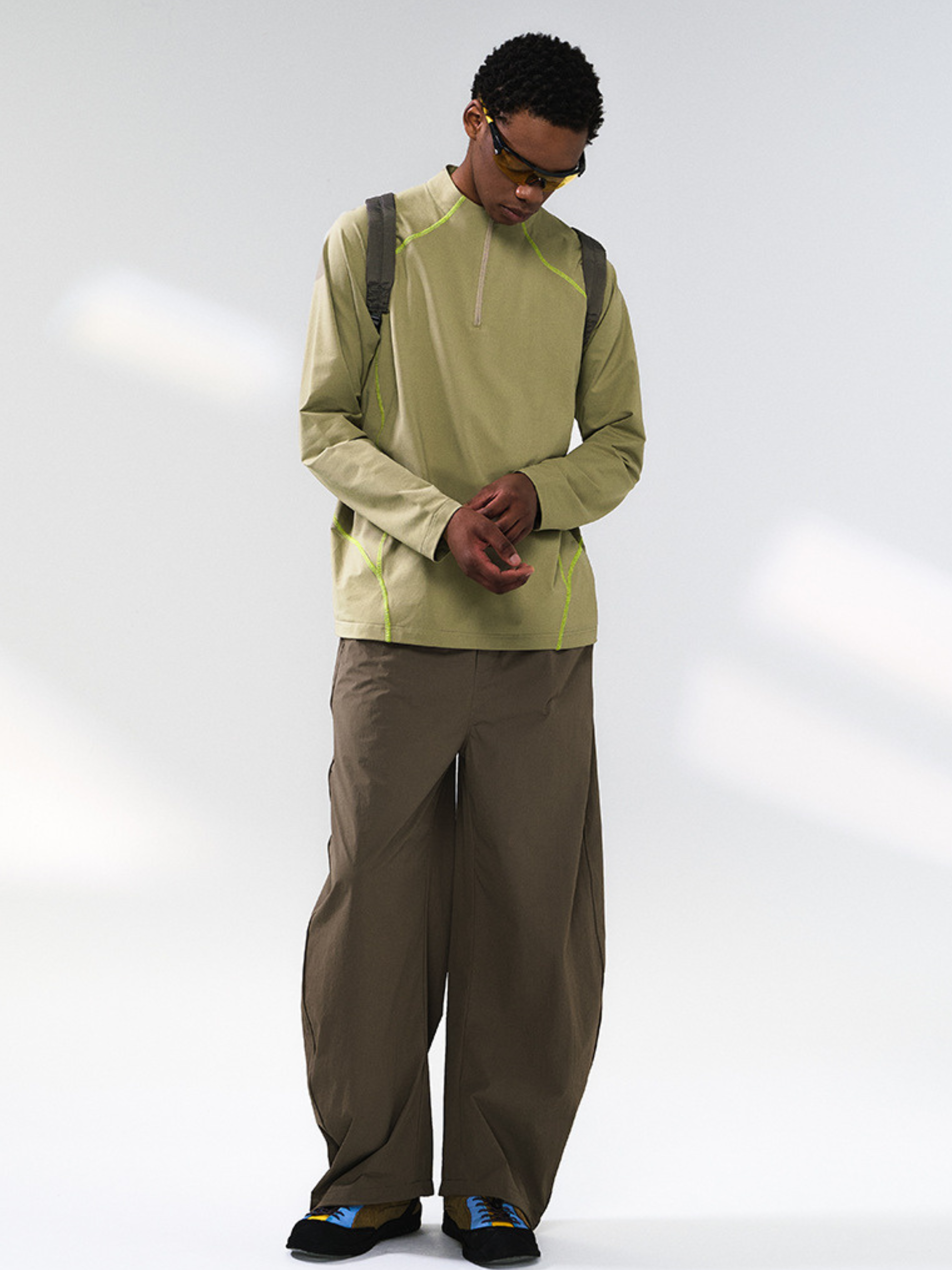 HeatCoat - Men's Windproof High-Neck Half-Zip Base Layer