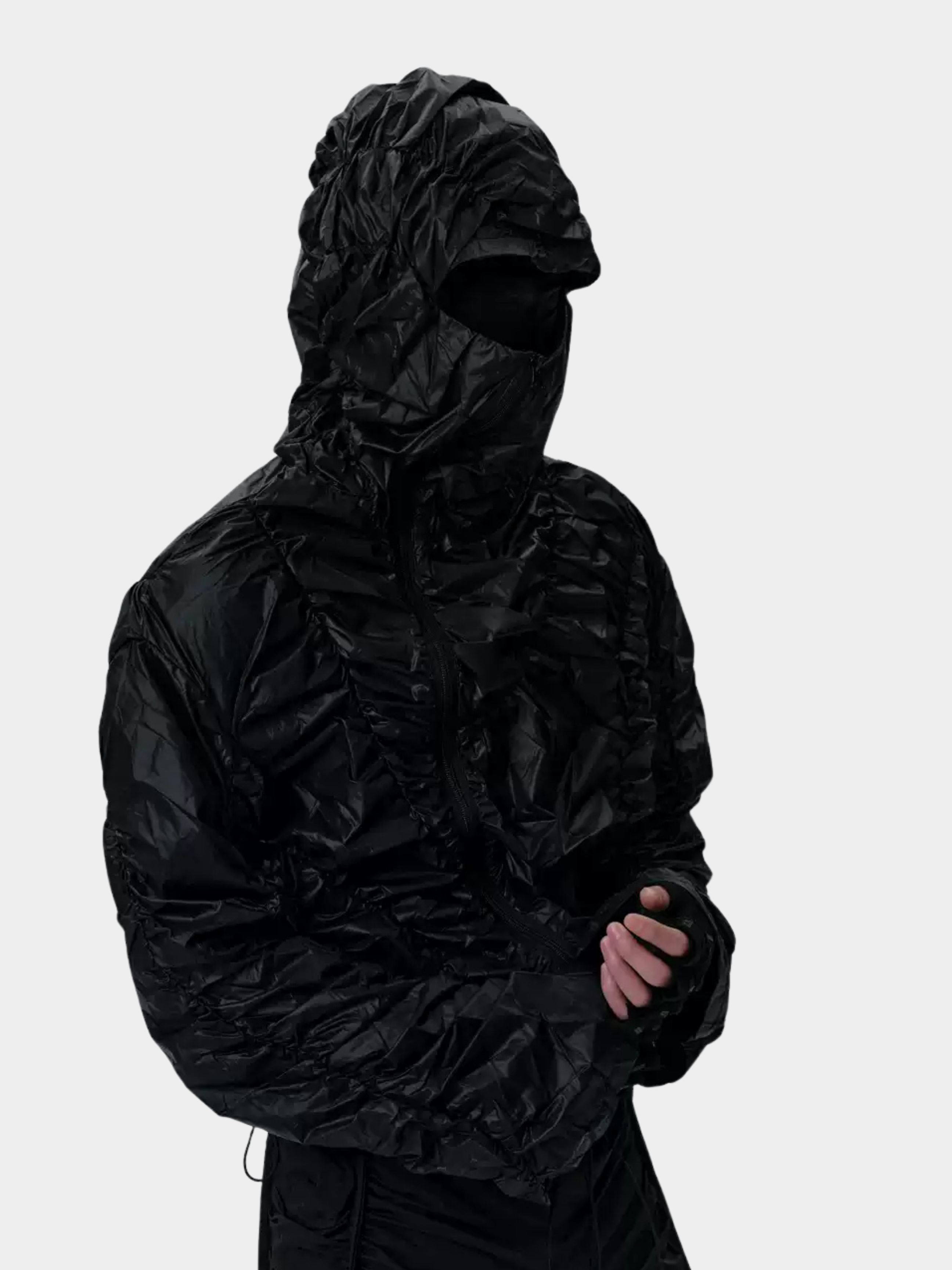 CampBox - Men's Wrinkled Hooded Lightweight Jacket GONGGAR SPORTS