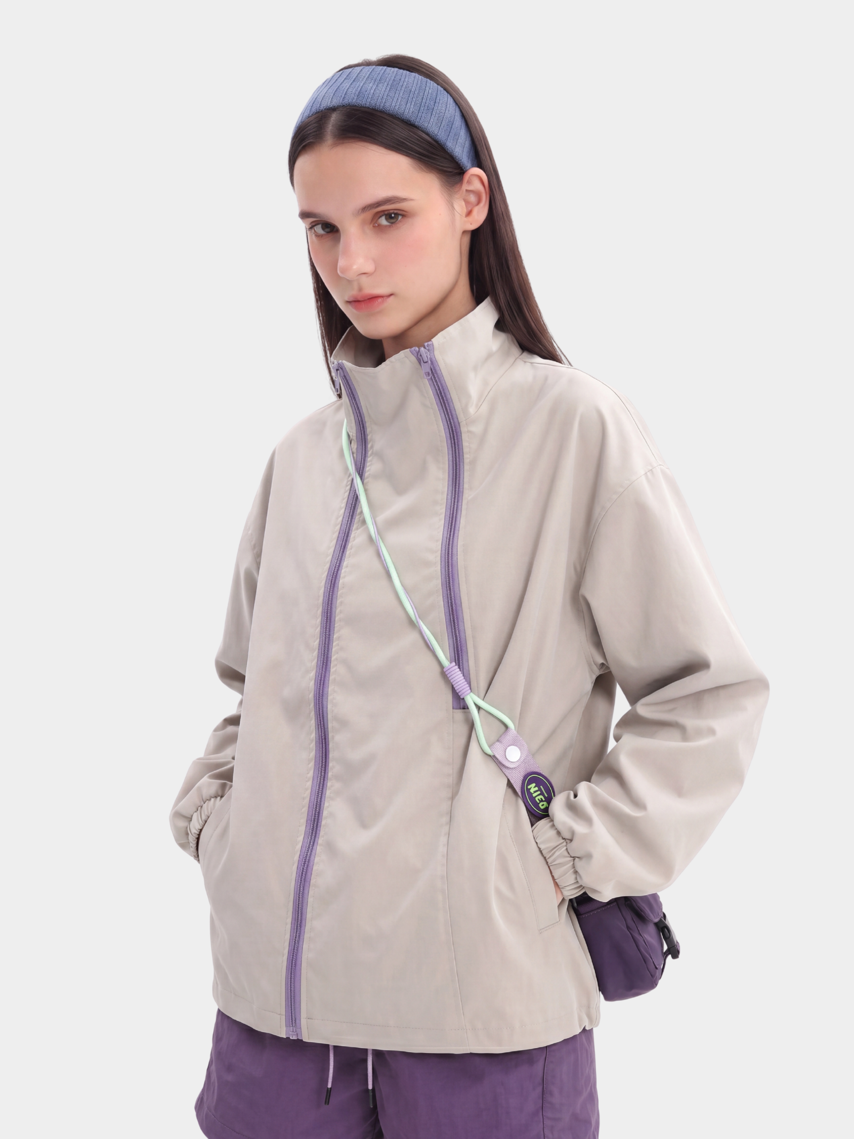 GlowJack - Women's Utility Zip-Up Stand Collar Jacket