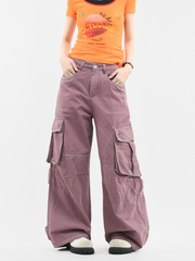 ThornView - Women's Multi-Pocket Washed Cargo Pants