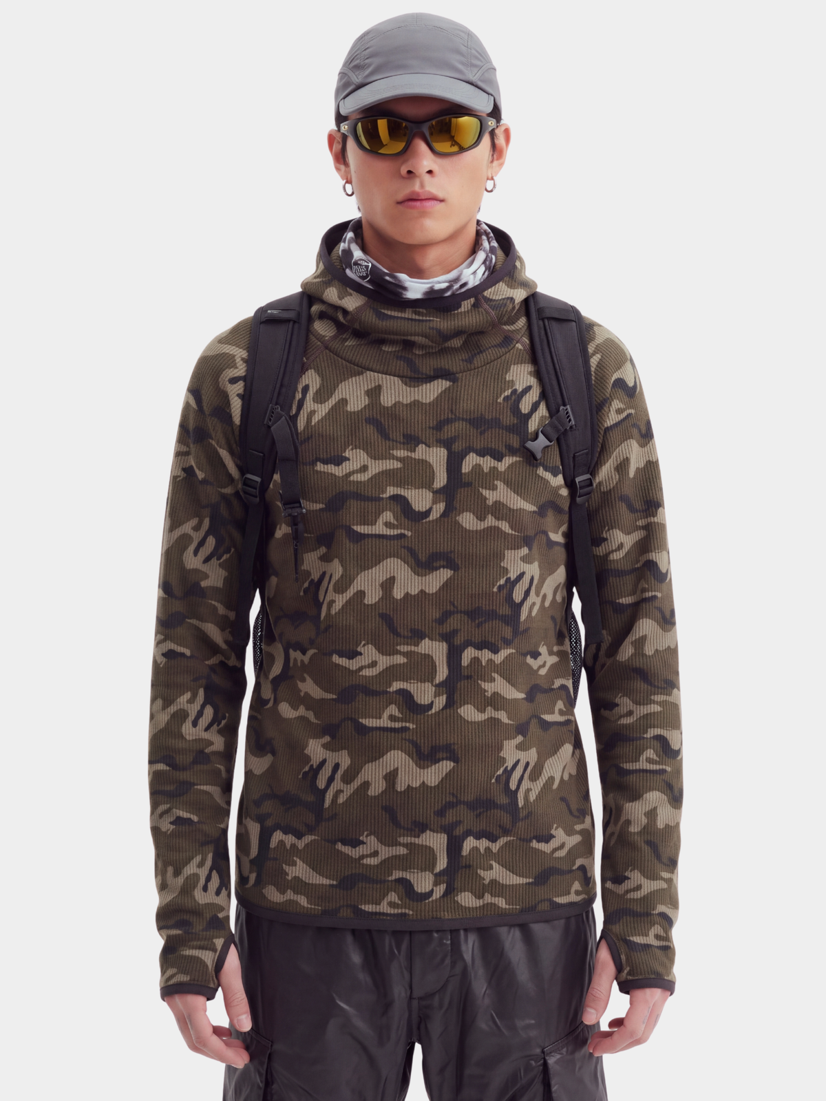 CamoMist - Windproof Warm Waffle Hooded Sweatshirt