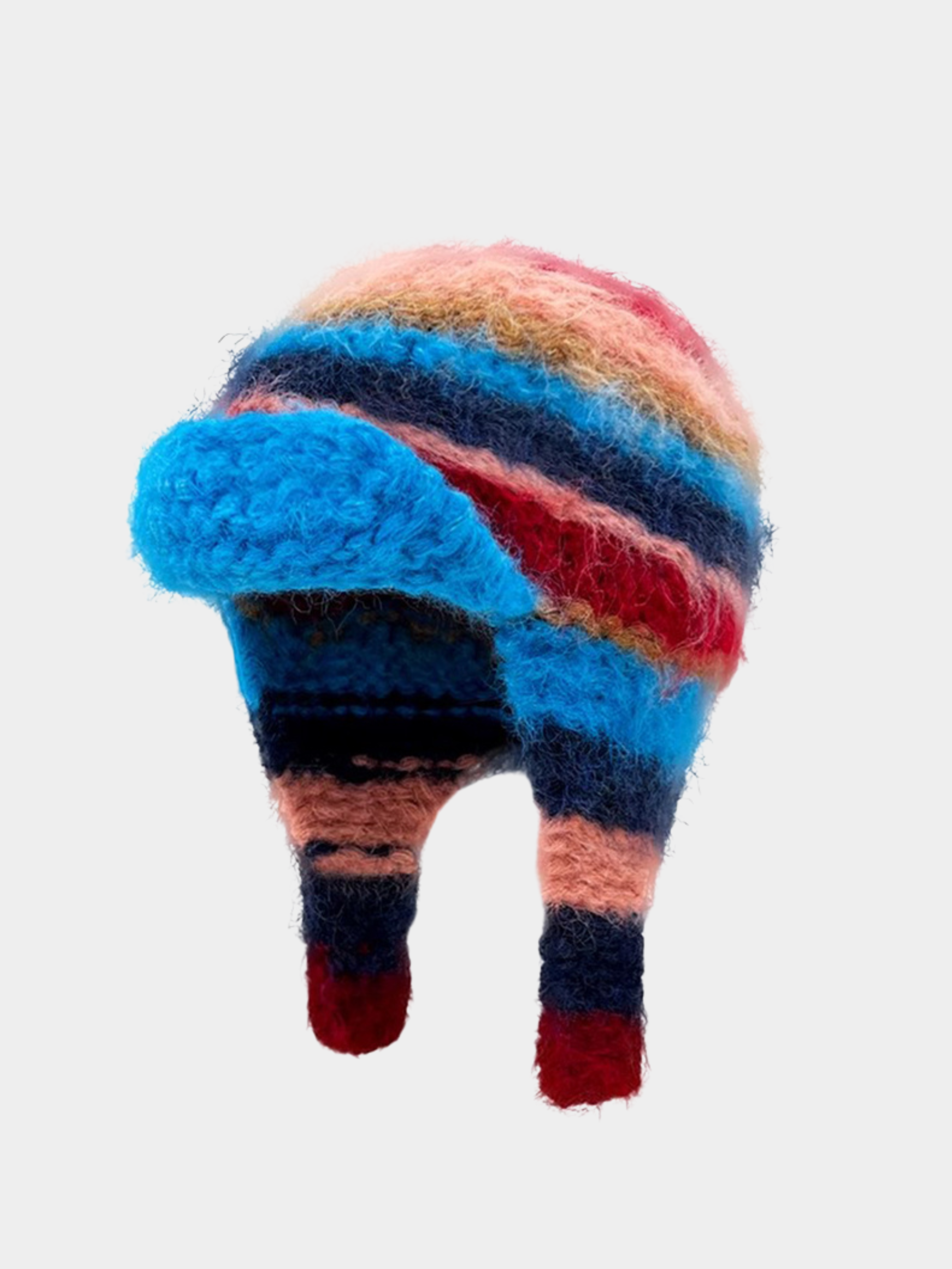 Moonveil - Colorblock Knit Aviator Hat