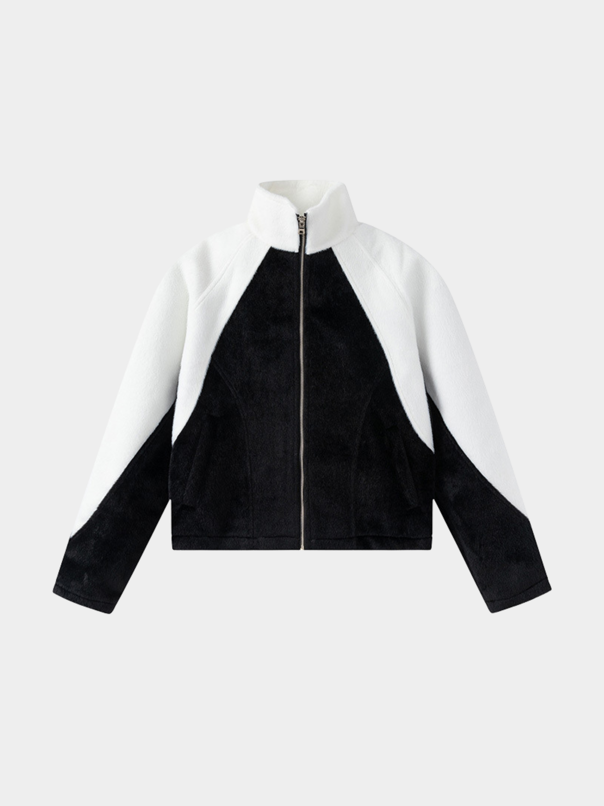 CanyonCrate - Unisex Retro Suede Panel Fleece-Lined Jacket GONGGAR SPORTS