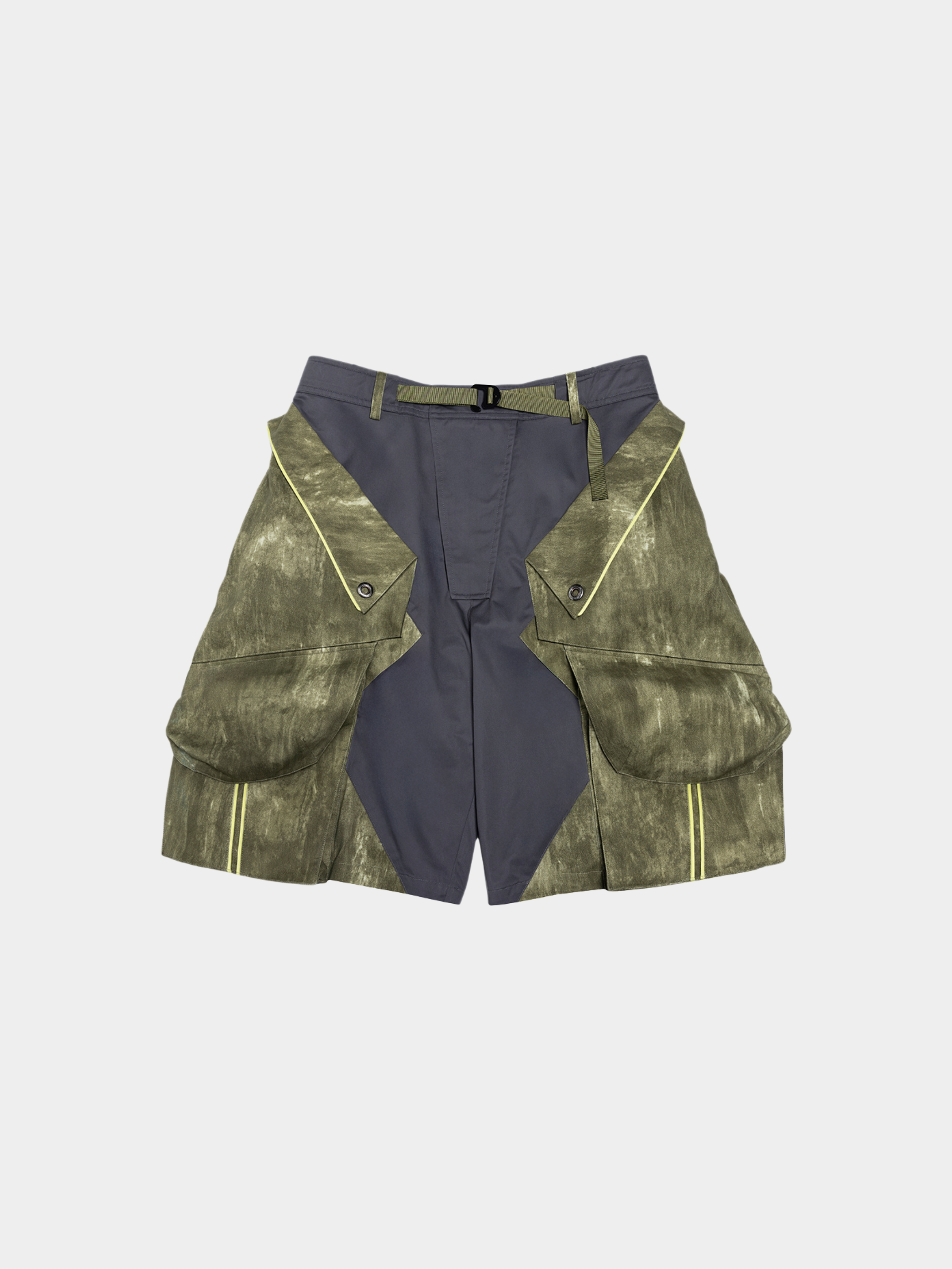 BlazeGlove - Men's Cyberpunk Loose Patchwork Multi-Pocket Shorts GONGGAR SPORTS